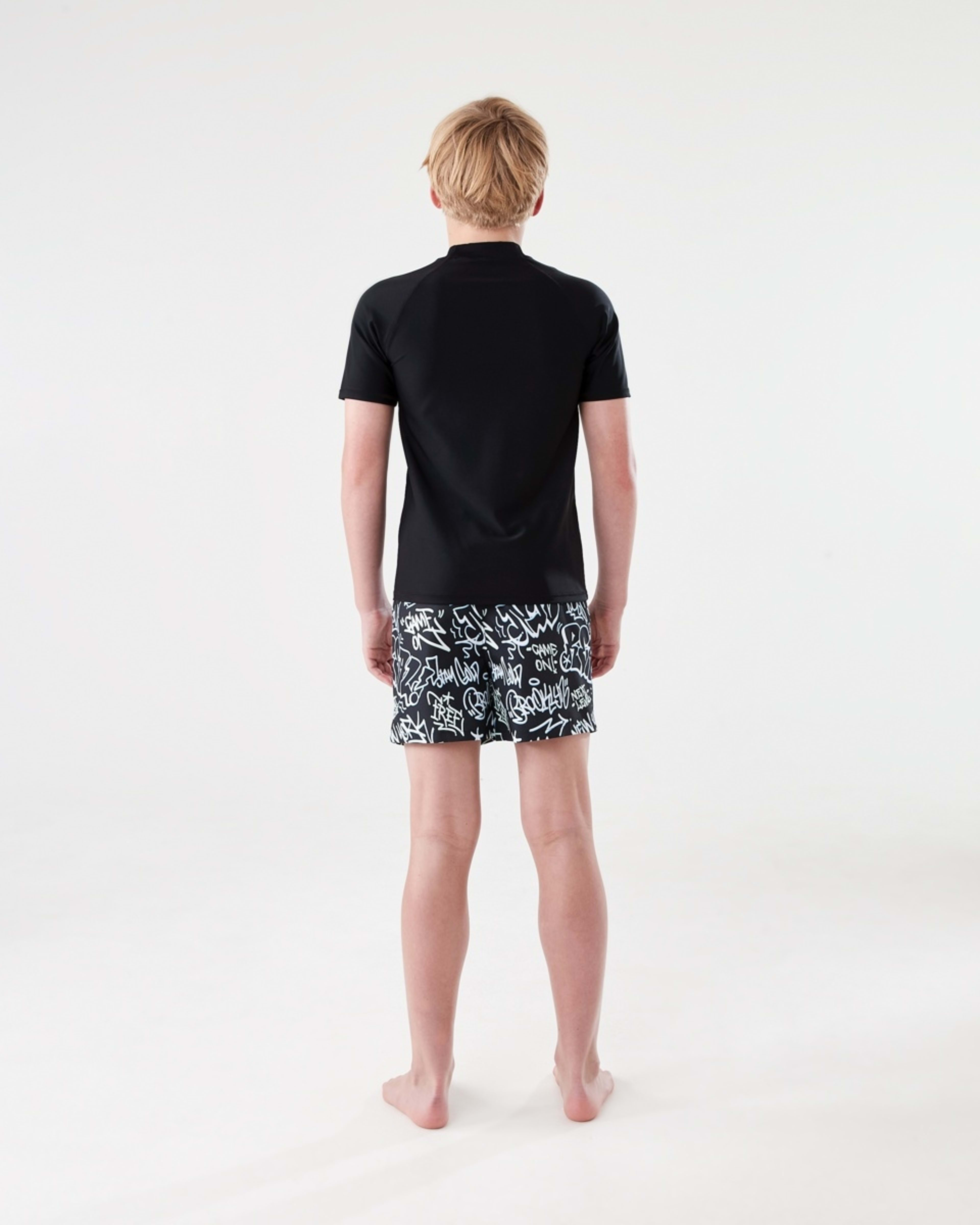 5 Print Swim Shorts BLACKBOOK GRAFFITI BLACK, 5 of 5