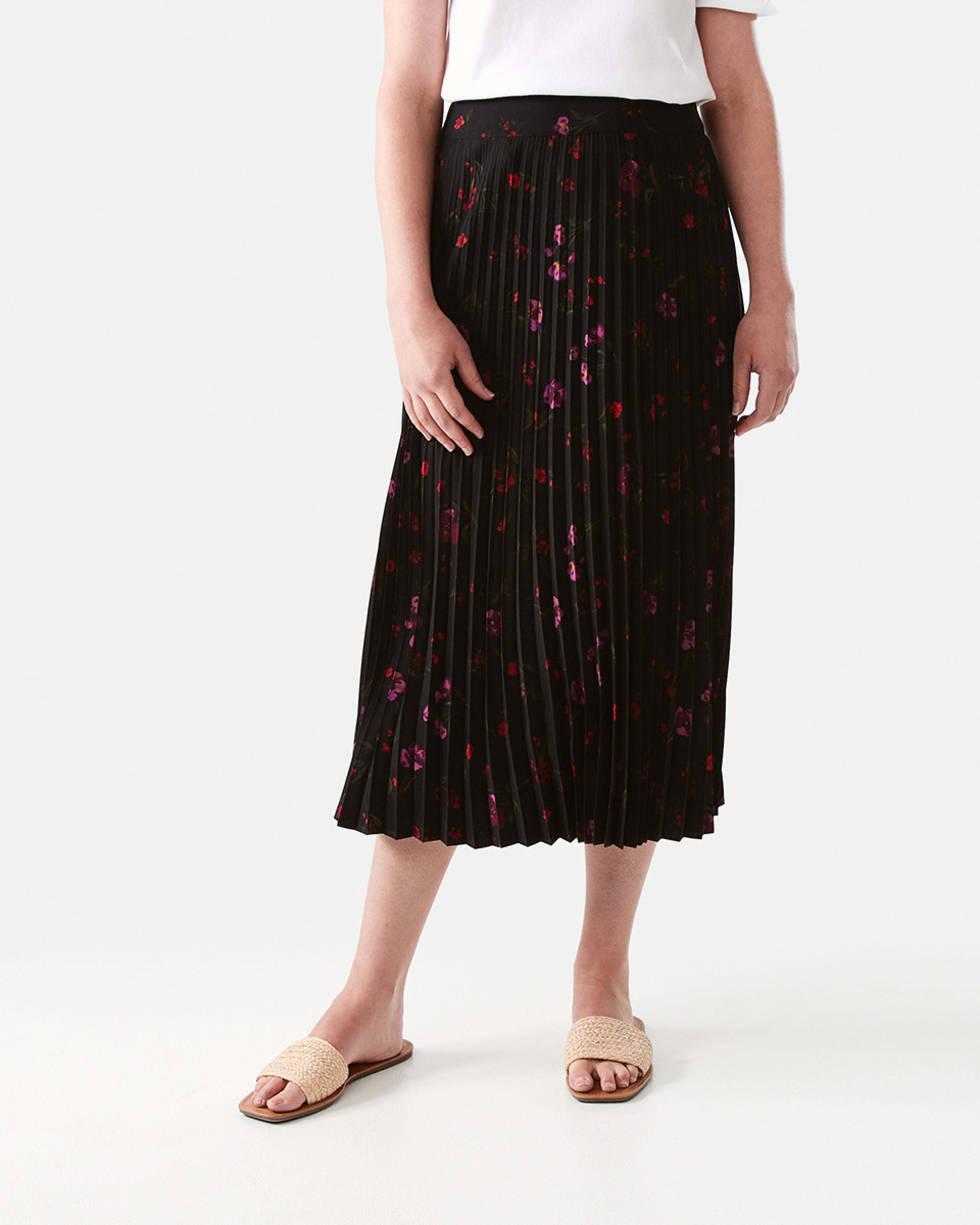 Pleated Midi Skirt Kmart