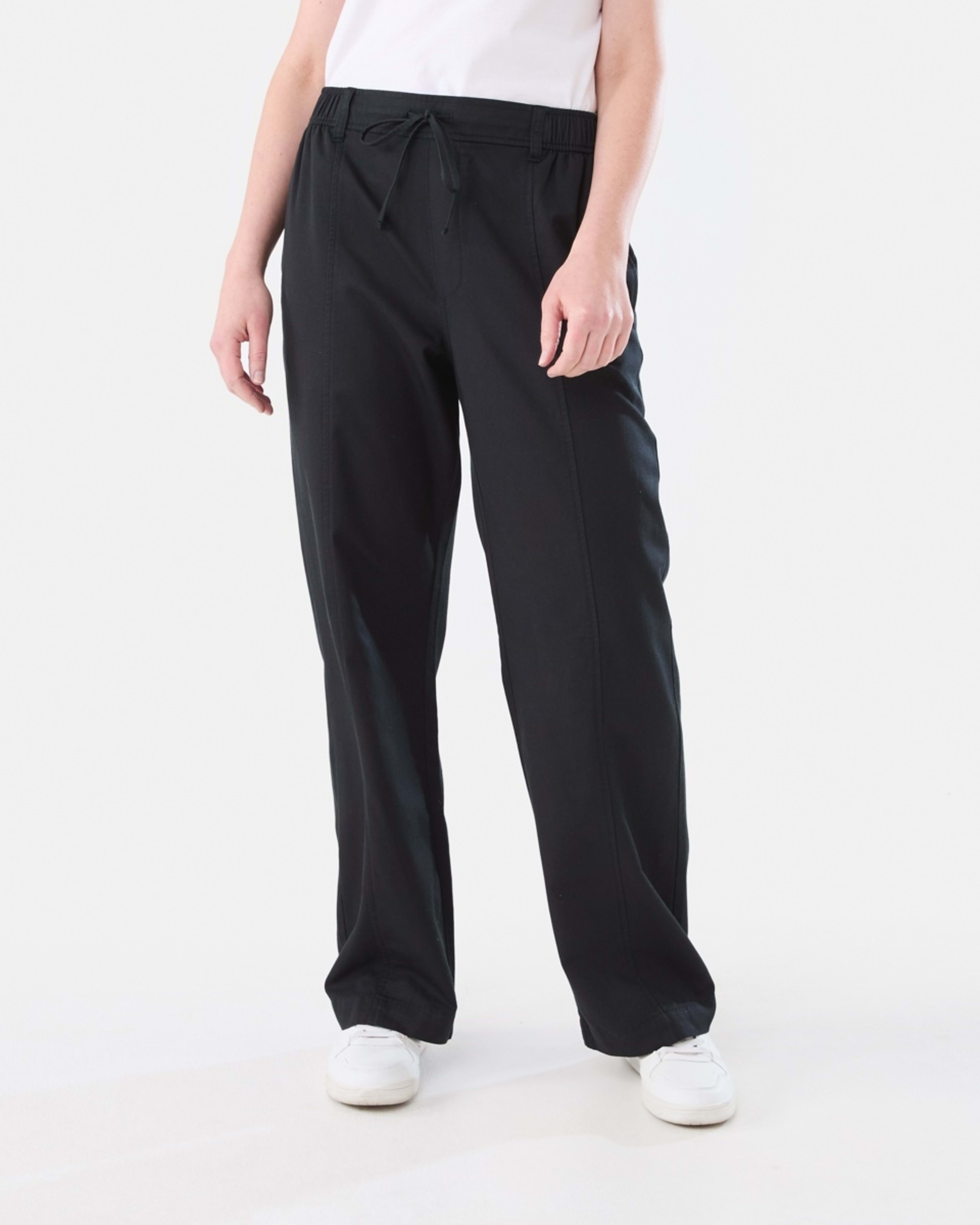 1 Relaxed Wide Leg Pants BLACK, 1 of 5