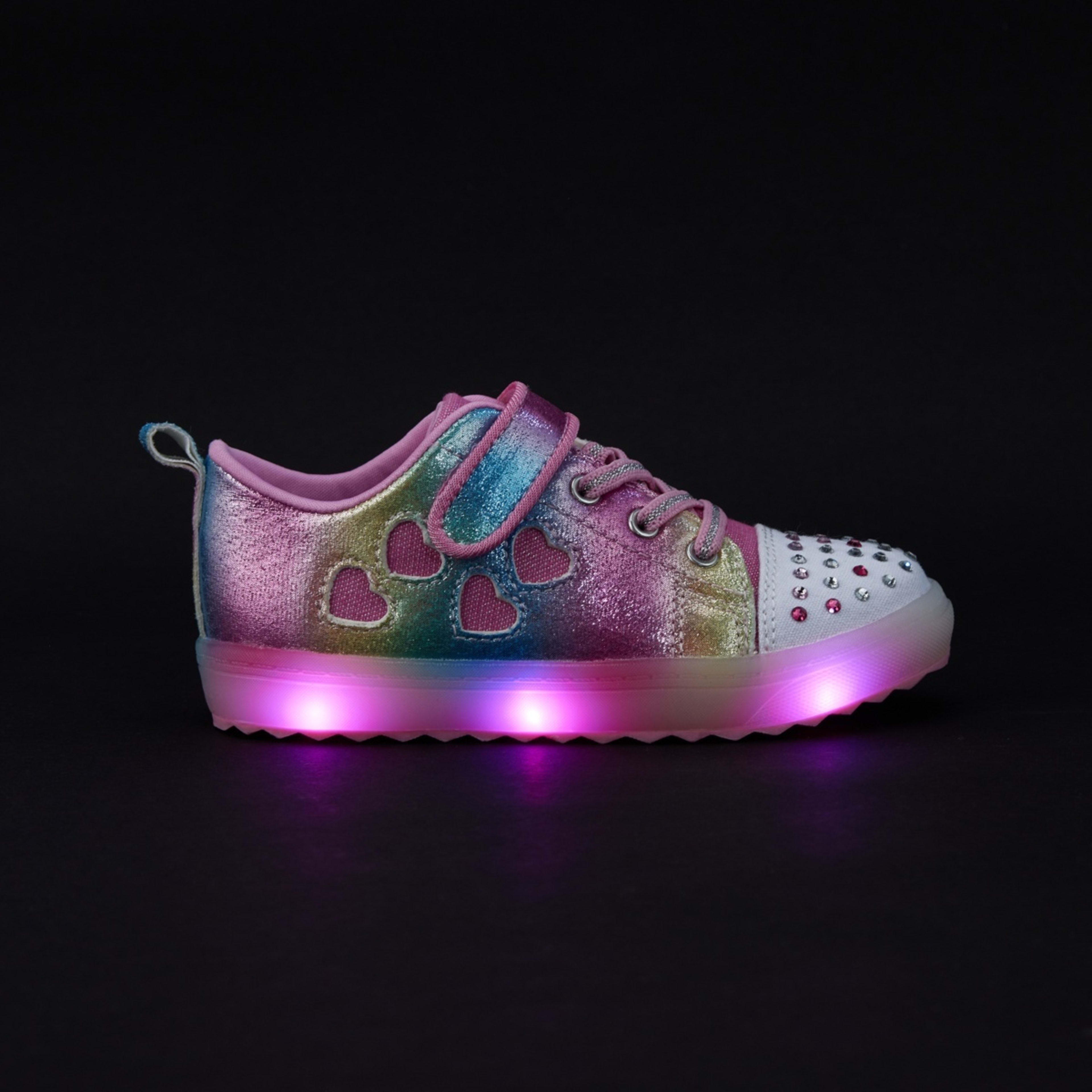 2 Junior Light-up Casual Shoes Rainbow Ombre, 2 of 6