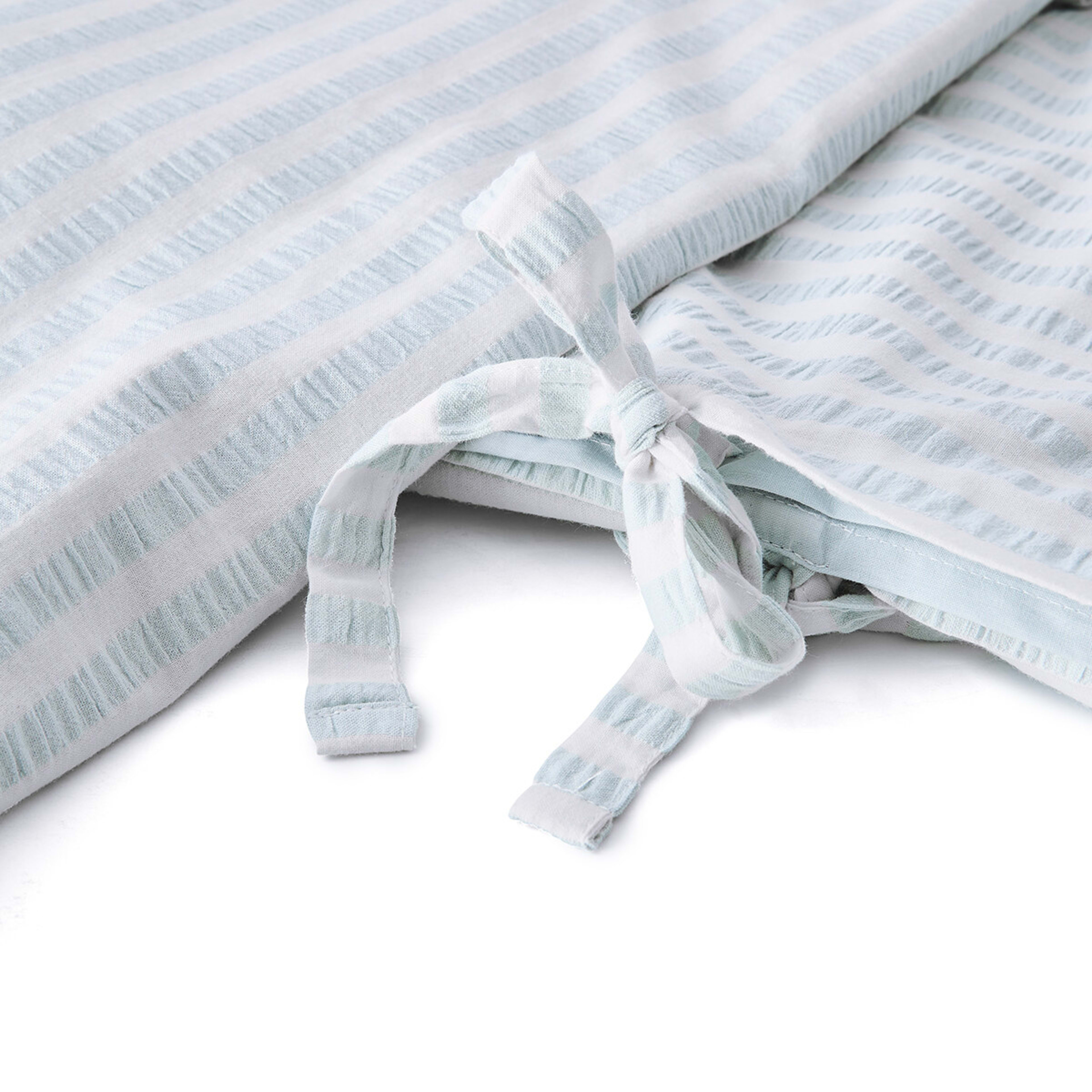7 Bronte Cotton Quilt Cover Set - Super King Bed, Blue, 7 of 7