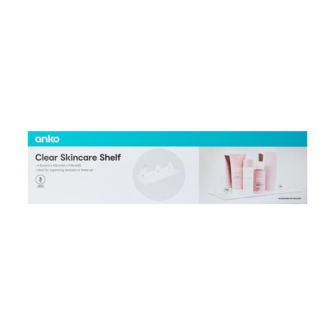 Clear Skincare Shelf Kmart