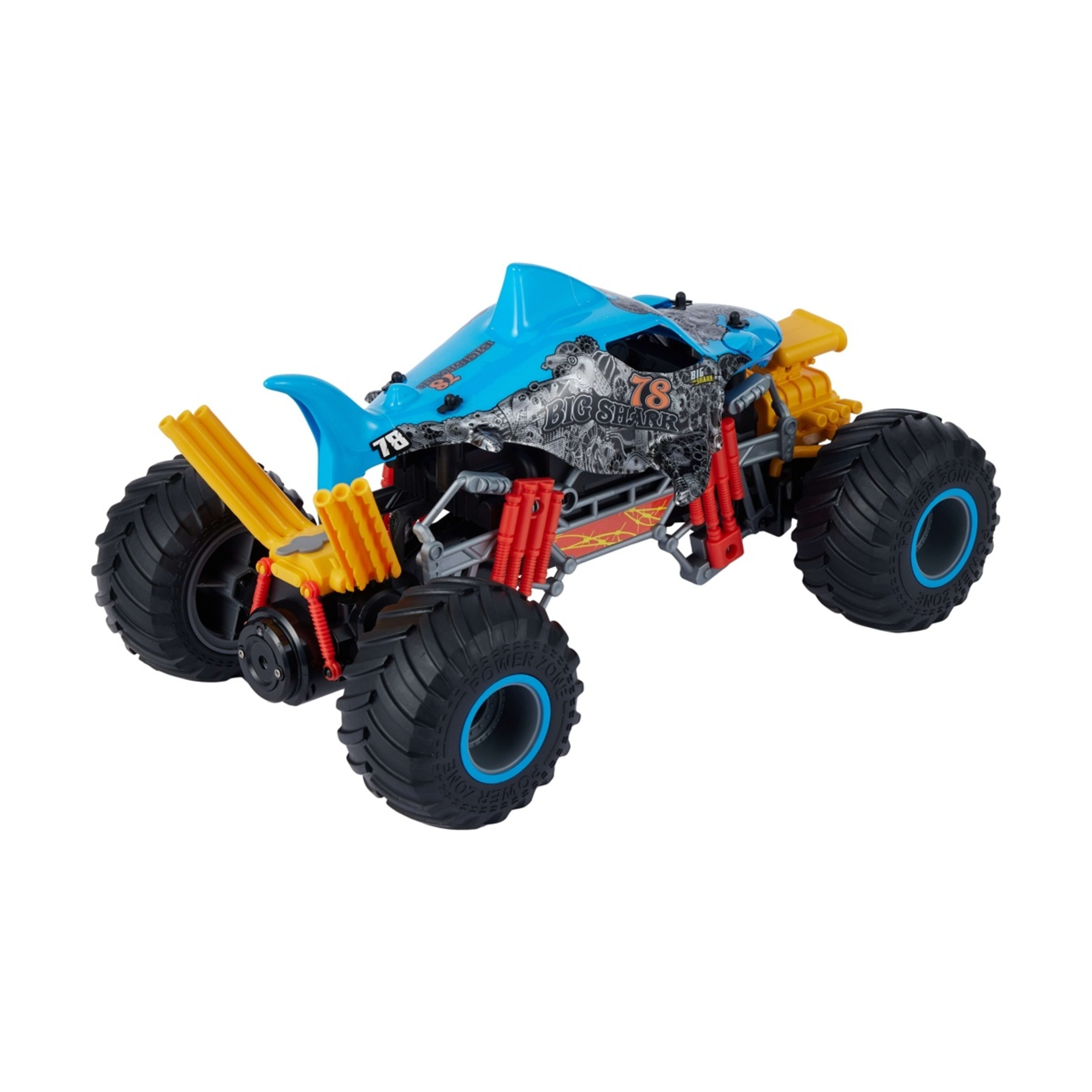 6 2.4GHz 1/10 Scale Radio Control Shark Monster Truck, 6 of 9