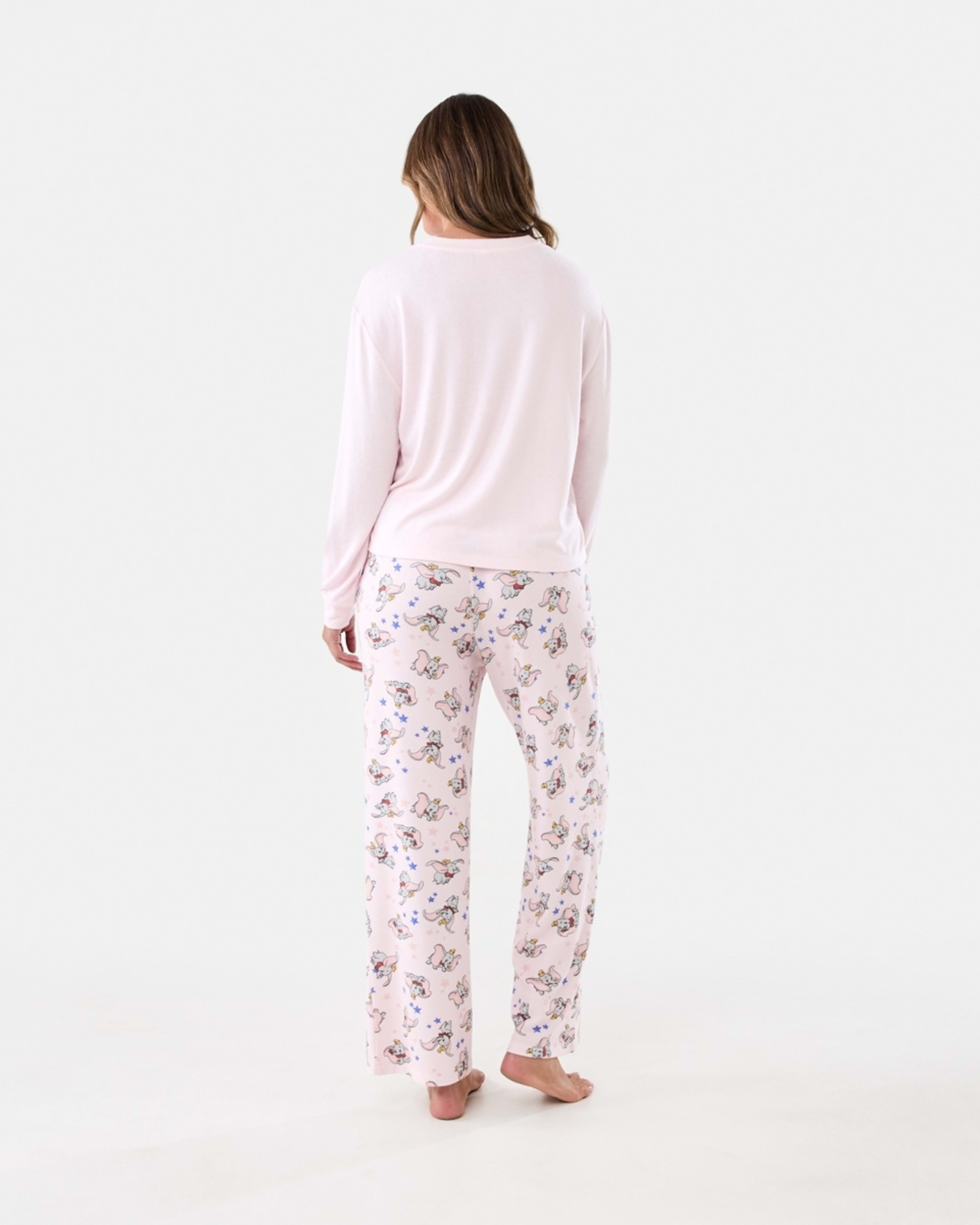 3 Dumbo License Long Sleeve Top and Pants Pyjama Set Dumbo Ydg, 3 of 7