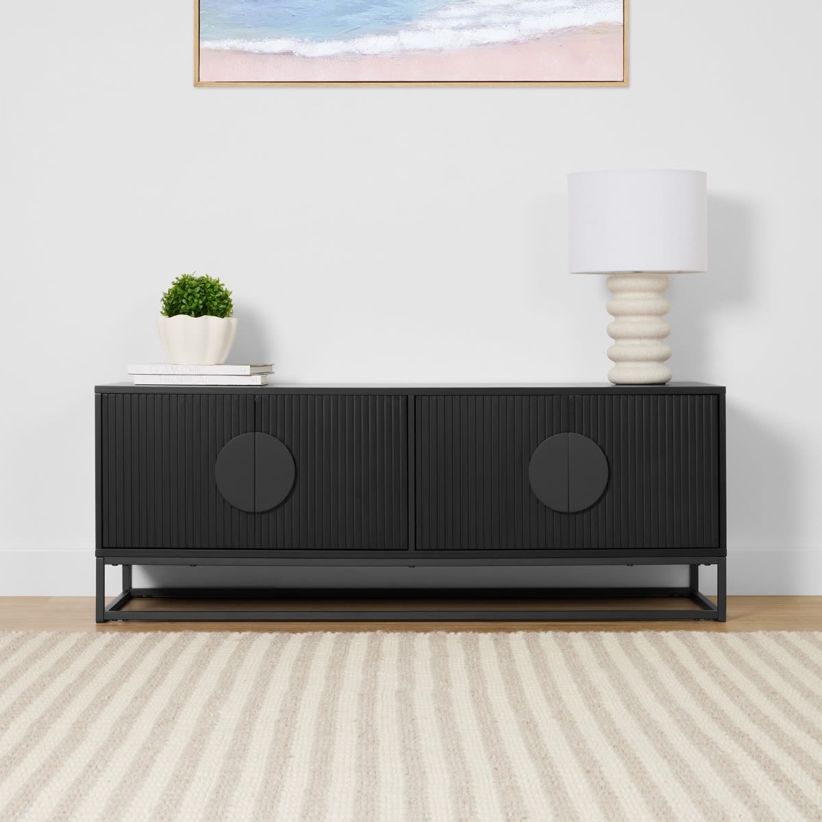 Stevie Entertainment Unit Black Kmart