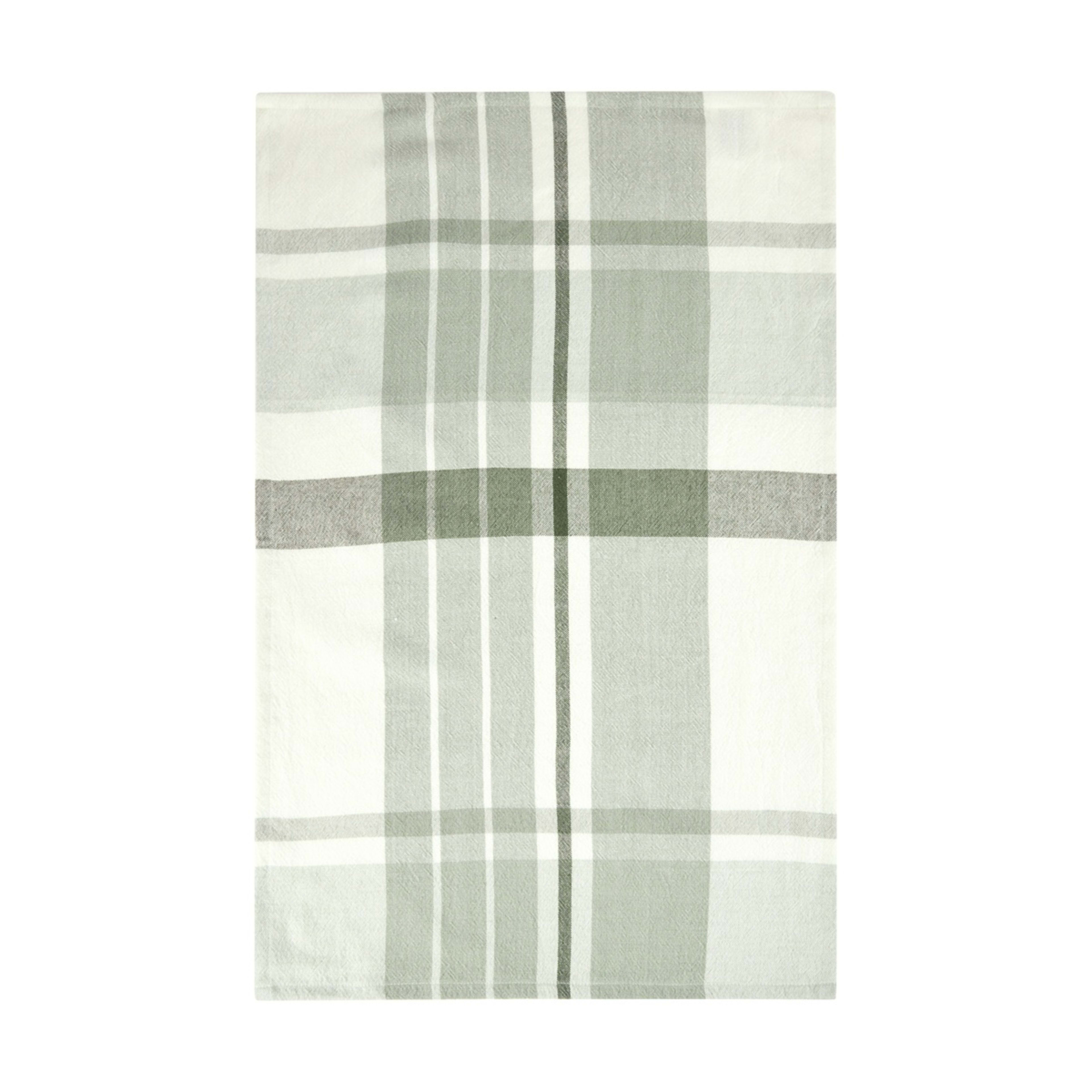 3 3 Pack Green Patterned Tea Towels, 3 of 6