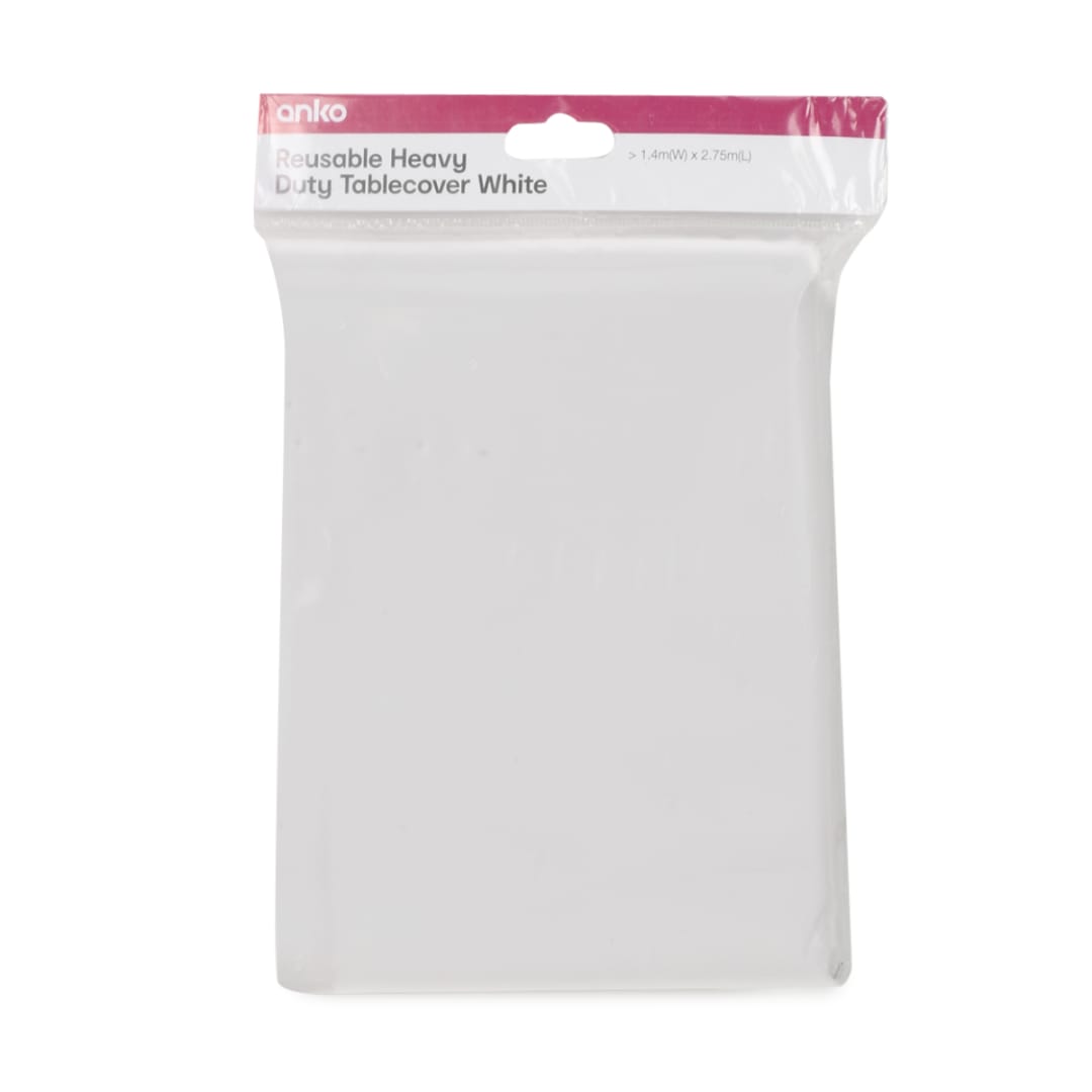 Reusable Heavy Duty White Tablecover - Kmart