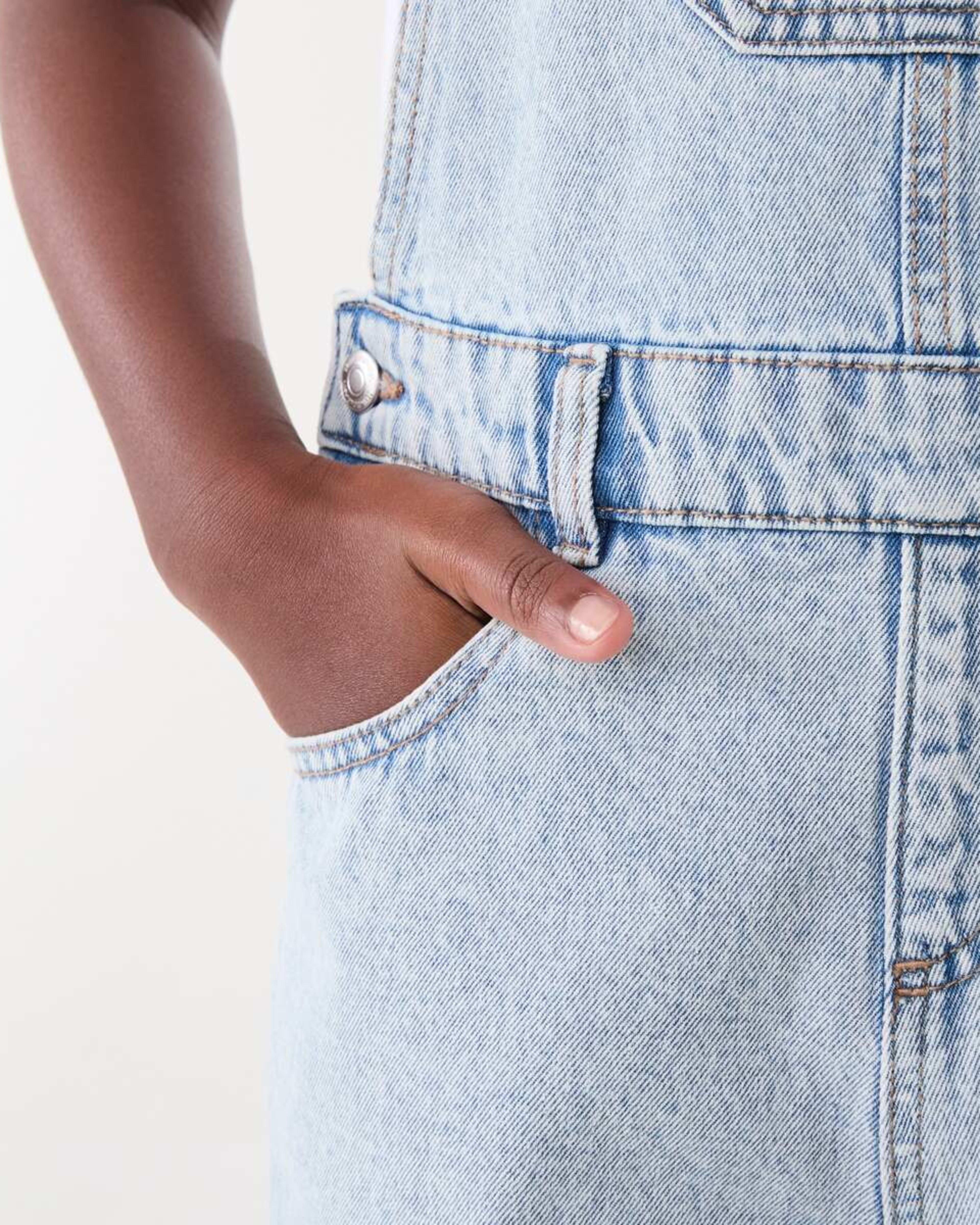 5 Denim Dungarees LIGHT WASH, 5 of 8