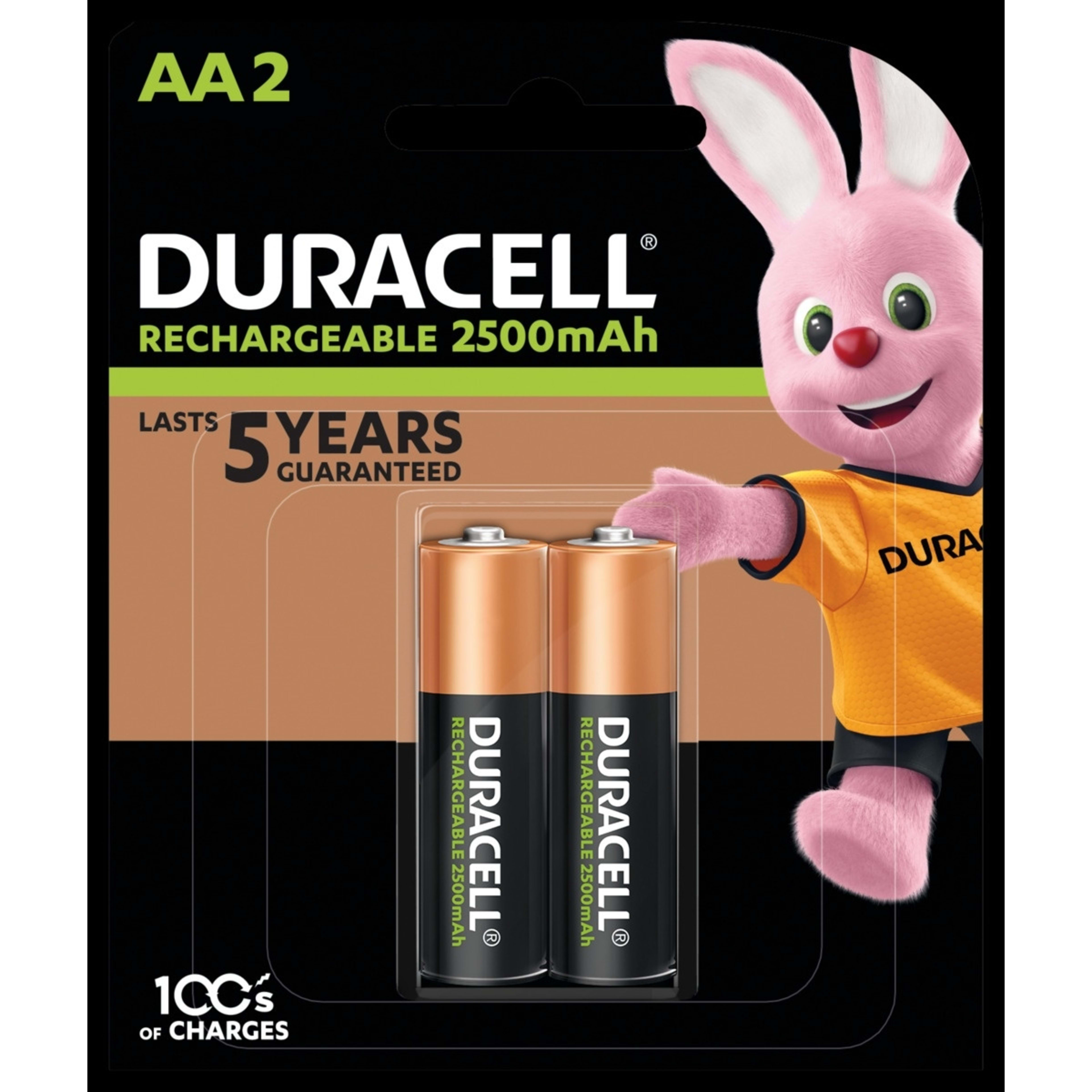2 Pack Duracell Rechargeable AA Batteries Kmart