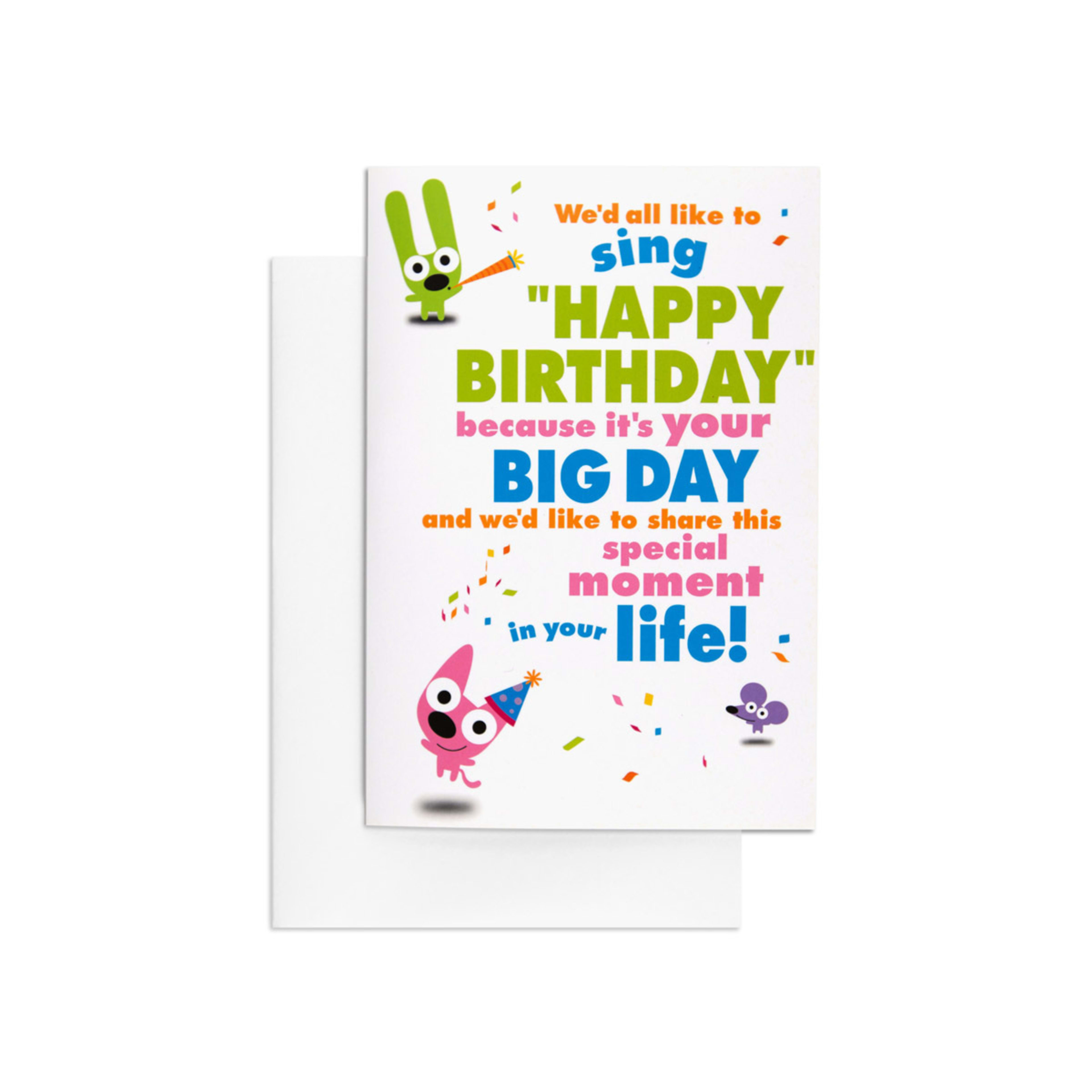 Hallmark Interactive Birthday Card Hoops and Yoyo Pass the Cake Kmart