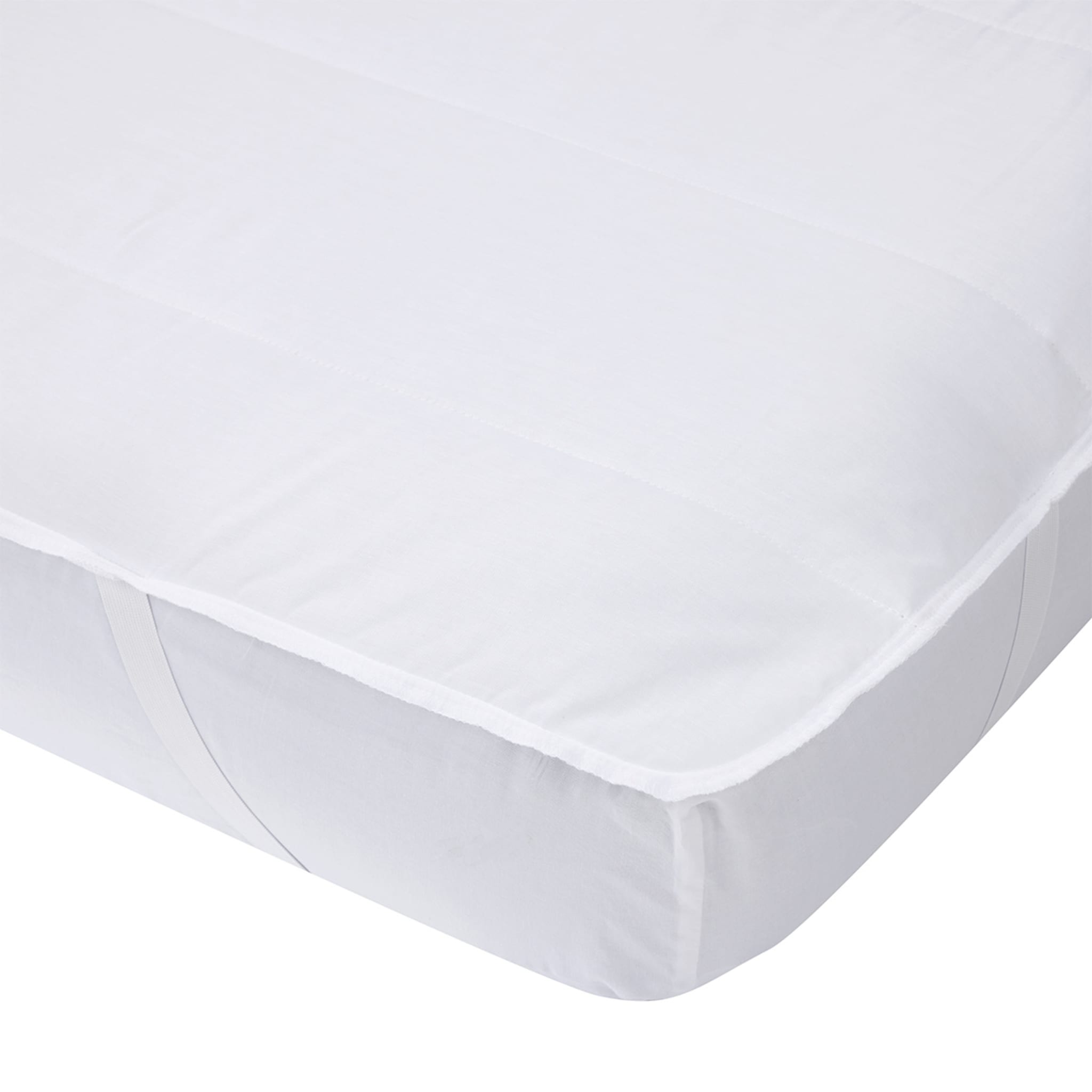 Strapped Mattress Protector Double Bed, White Kmart