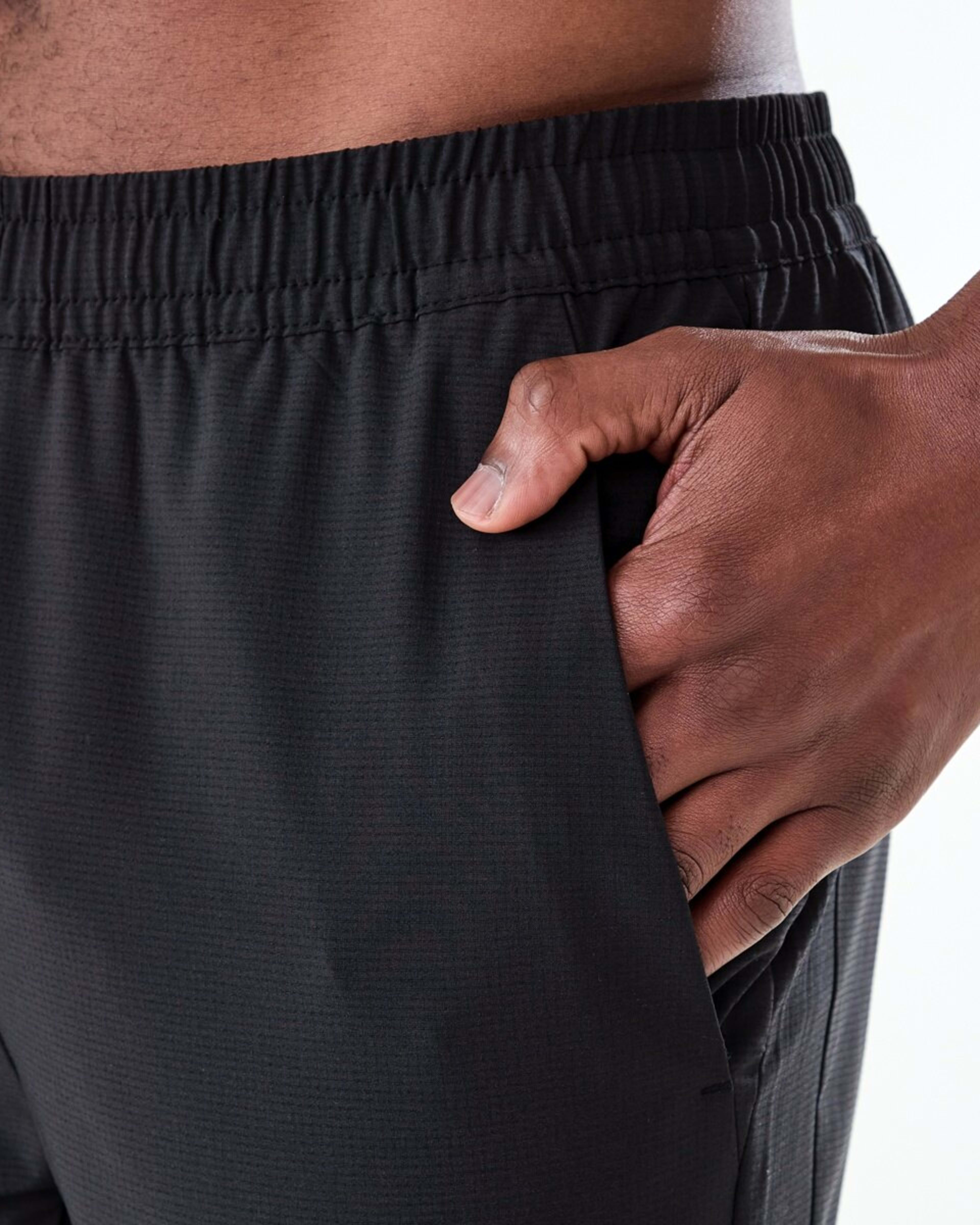 5 Active Mens Stretch Woven Joggers BLACK, 5 of 7