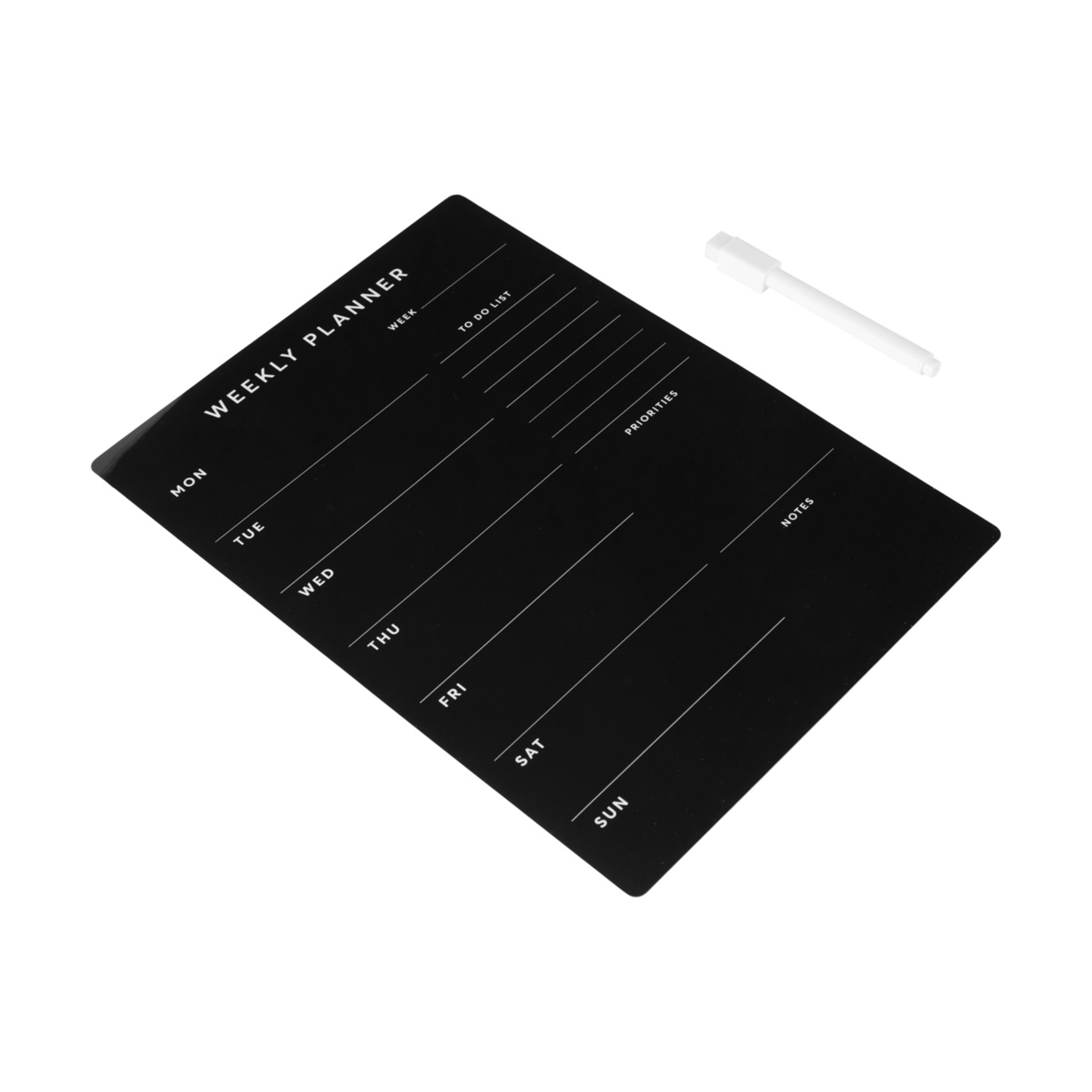 3 Weekly Magnetic Planner - Black, 3 of 8