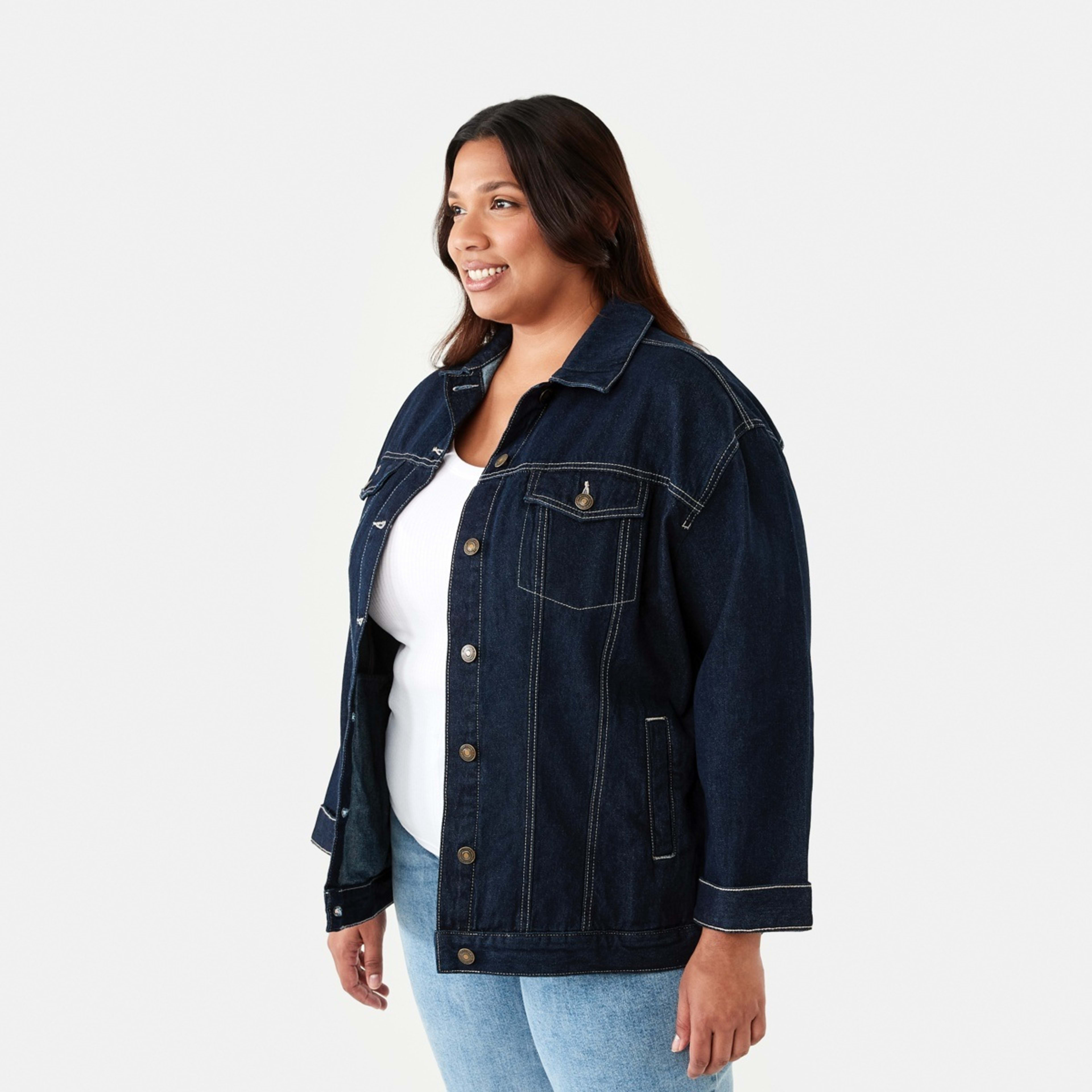 2 Curve Denim Jacket Mid Wash, 2 of 8