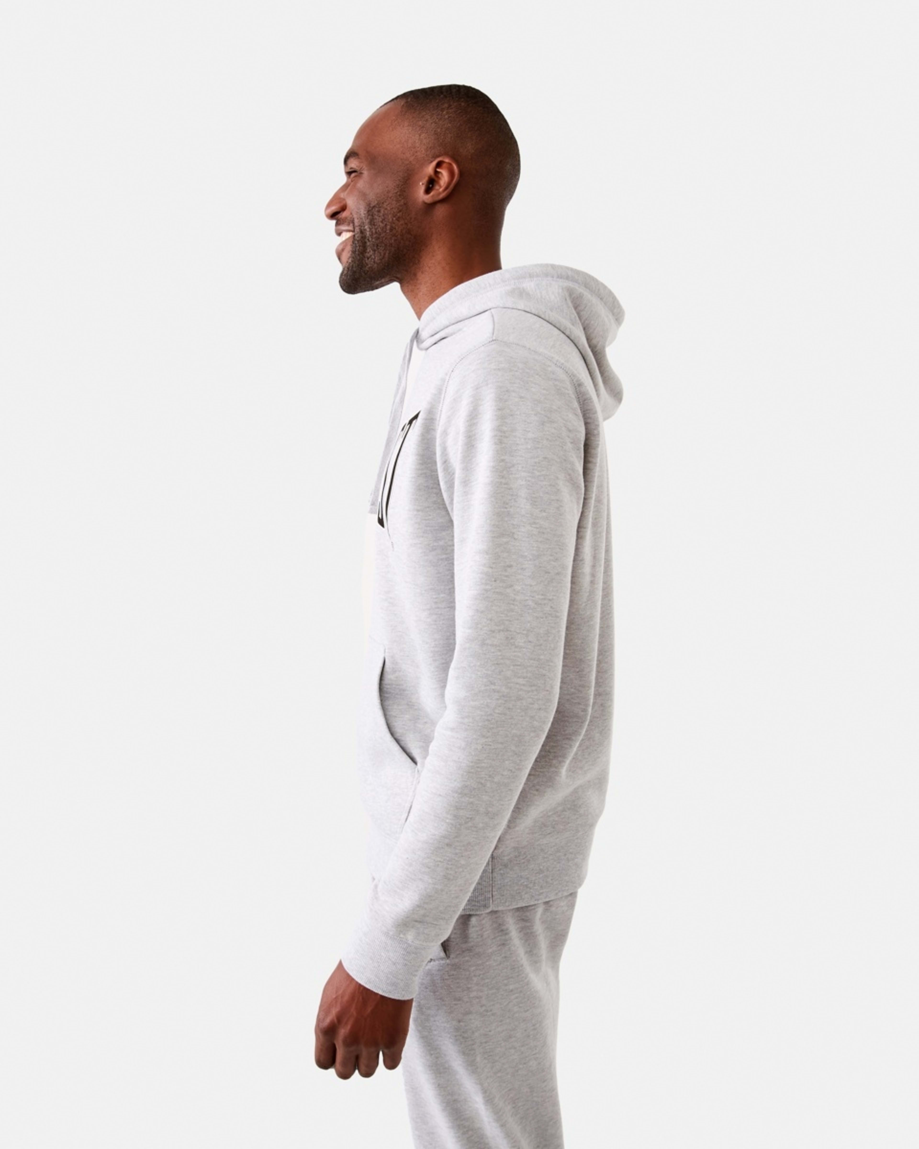 2 Everlast Mens Classic Sport Hoodie Grey Marl, 2 of 7