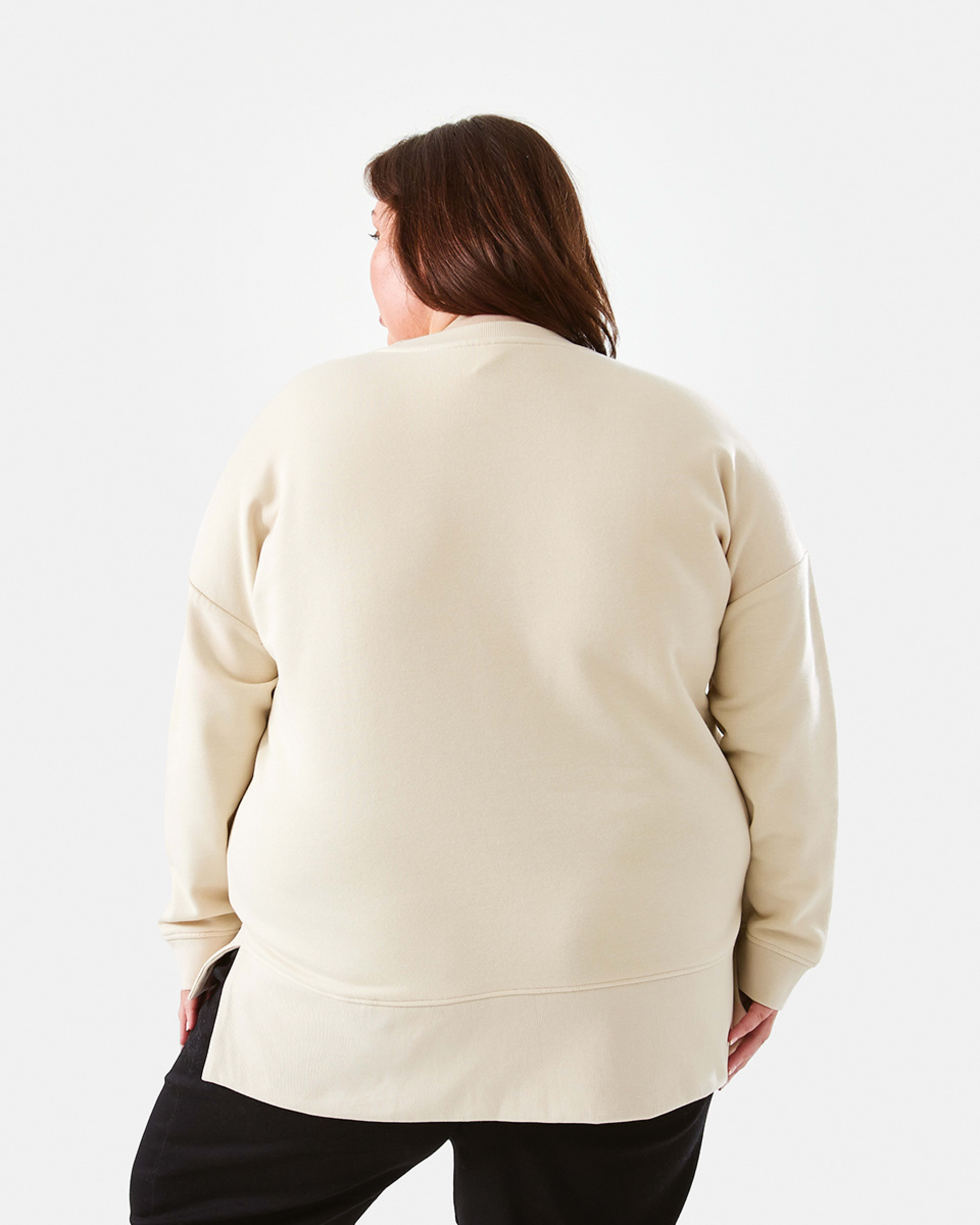 Curve Long Sleeve Boxy Sweatshirt Kmart