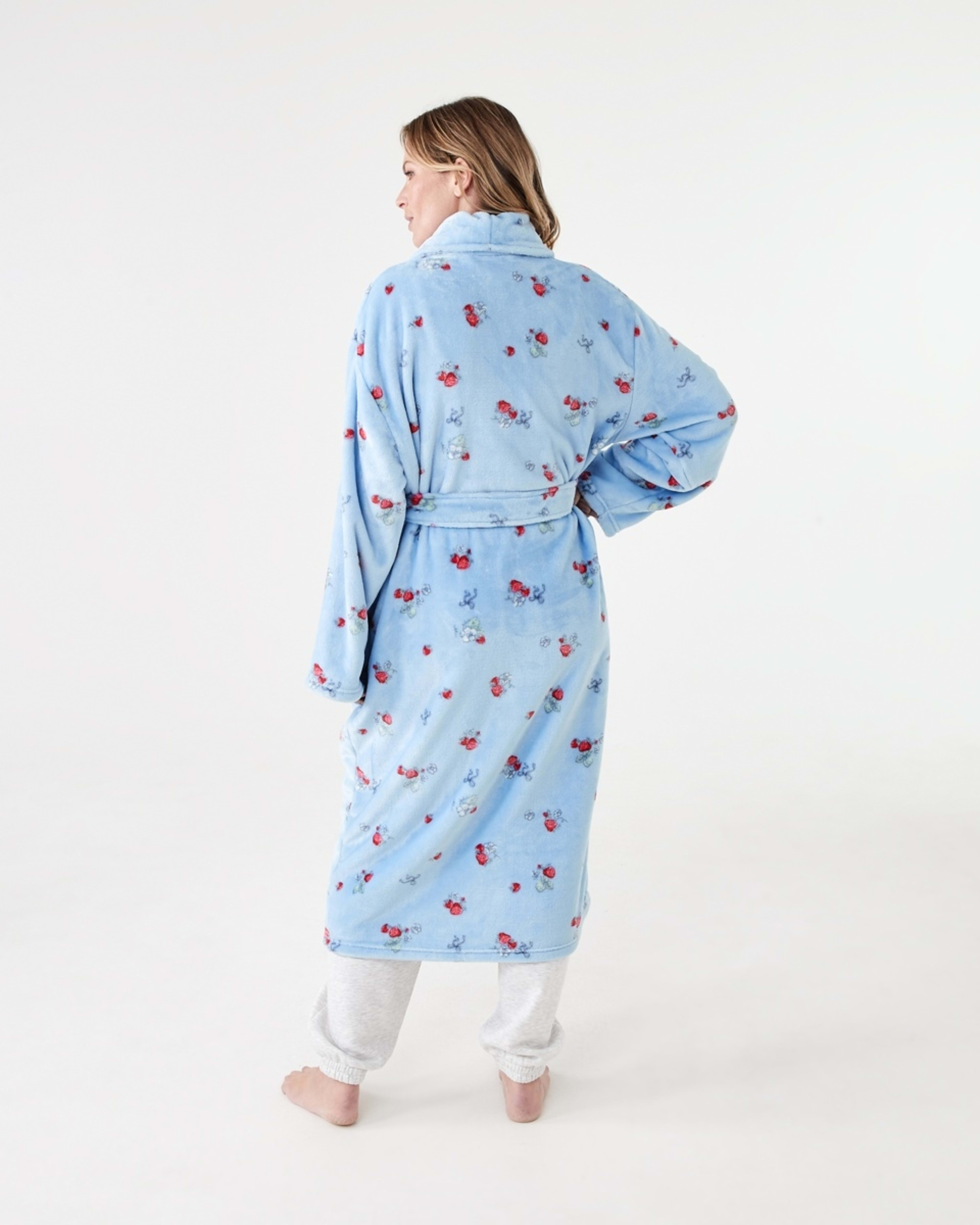 3 Printed Fleece Gown HALO BERRY HALOGEN BLUE, 3 of 7