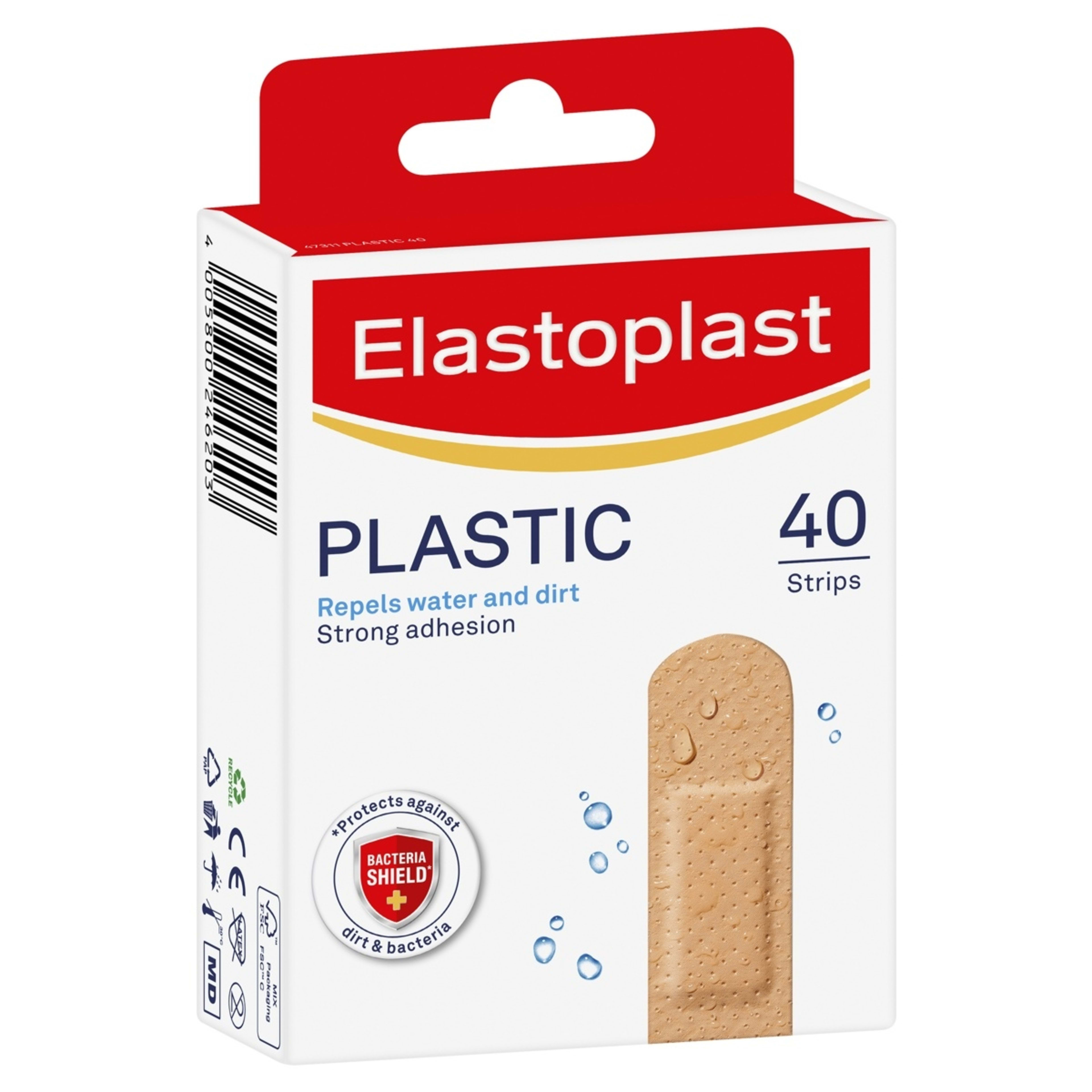 1 Elastoplast 40 Pack Plastic Water-Resistant Plasters, 1 of 8