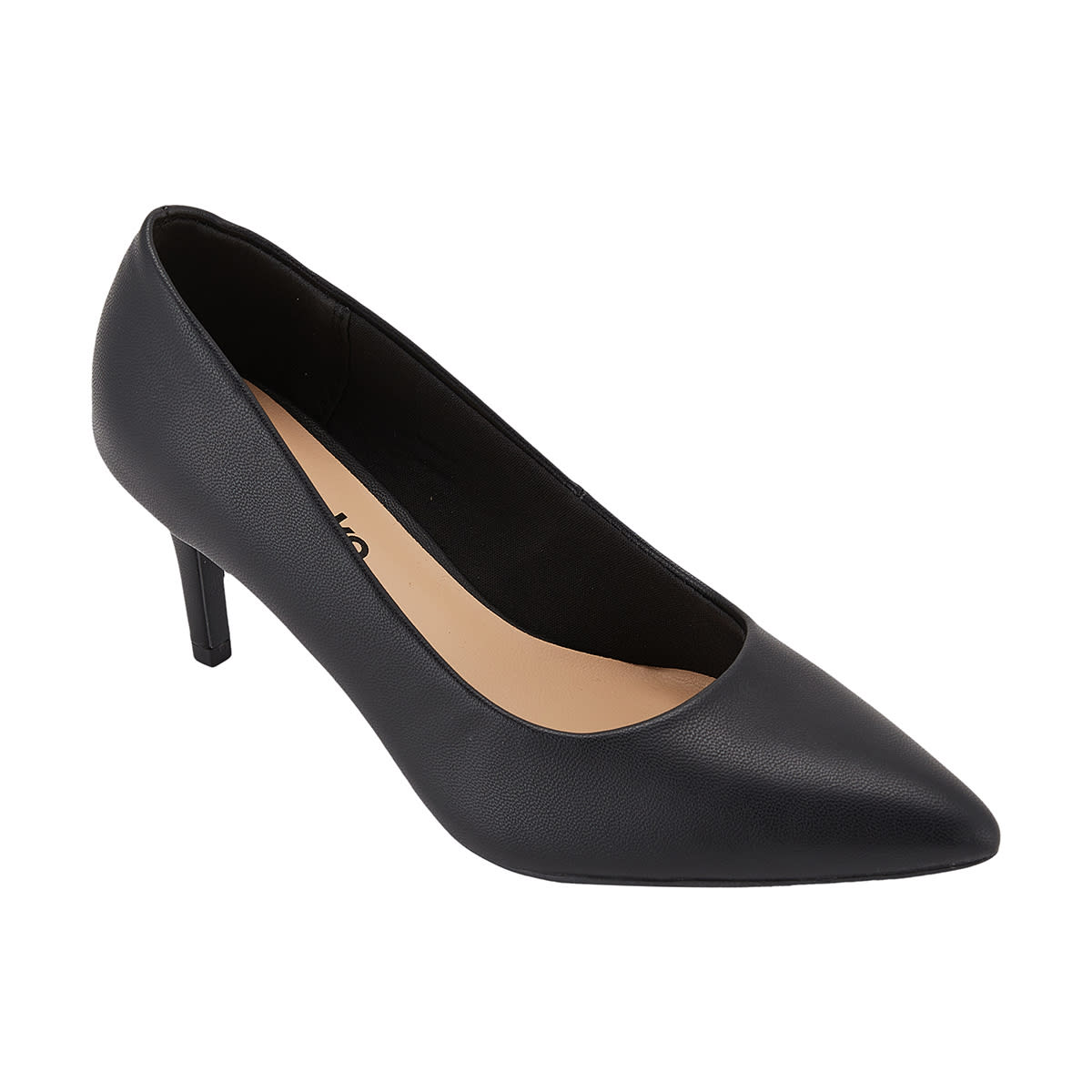 black court shoes low heel