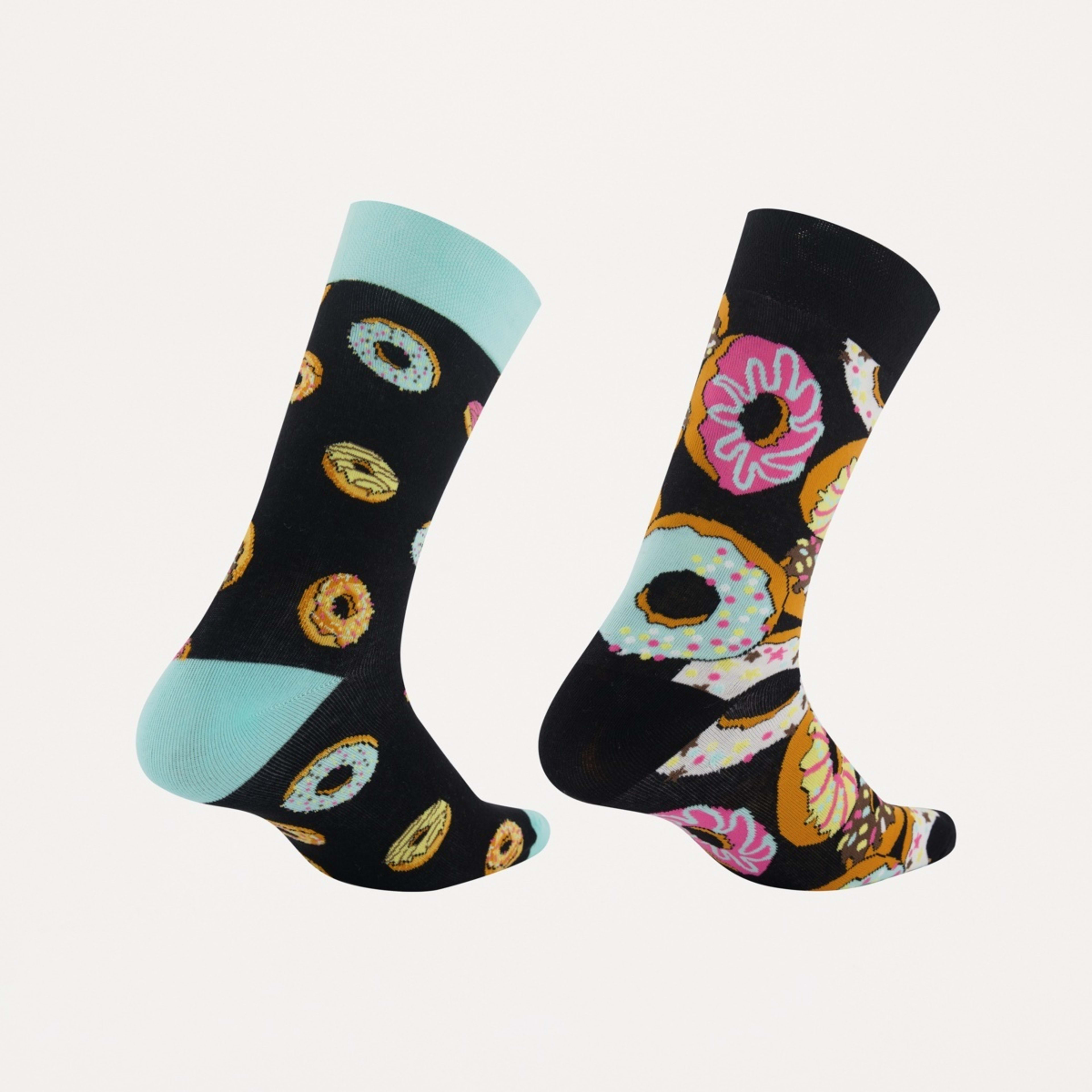 2 2 Pack Novelty Pattern Socks Donut Sole, 2 of 3