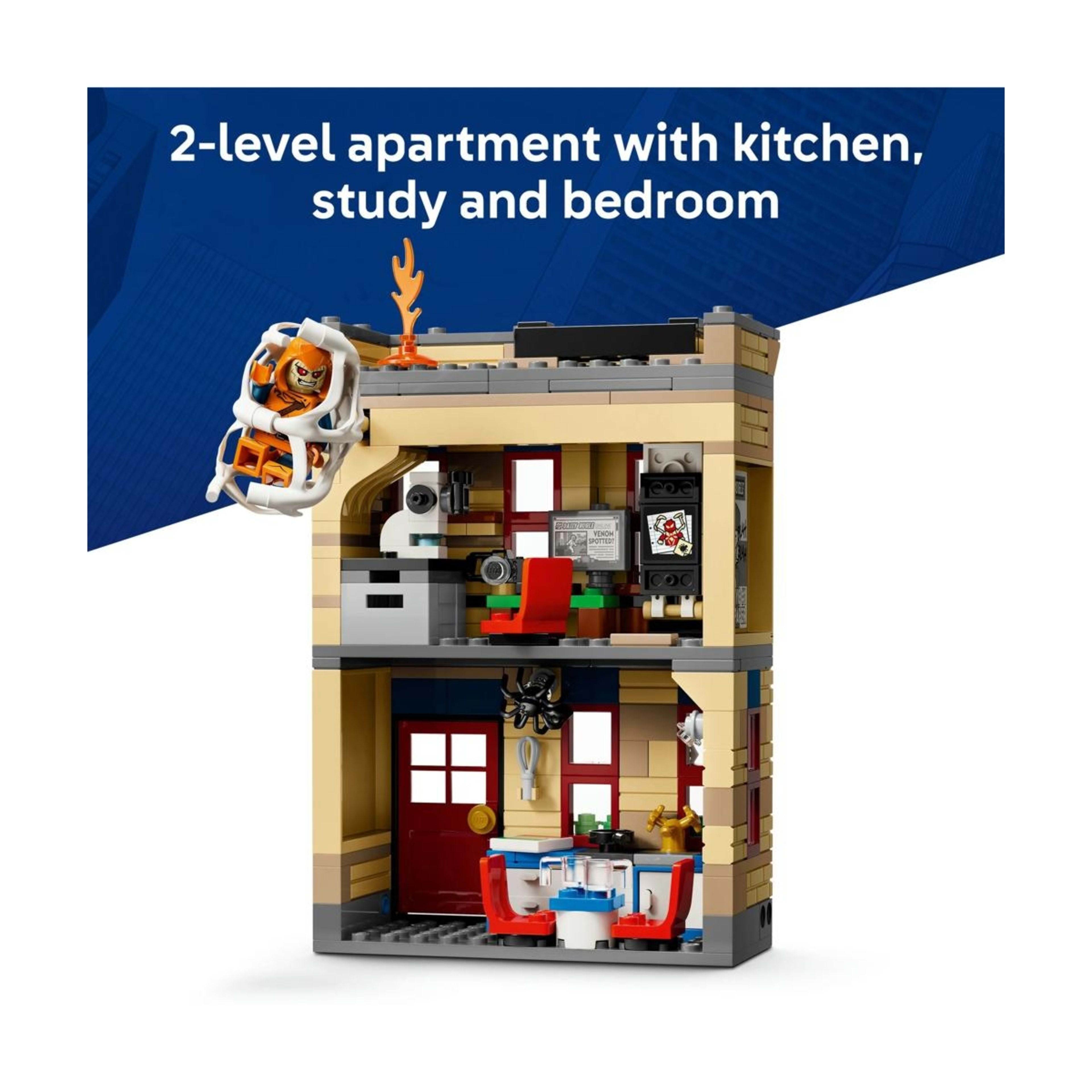 4 LEGO Marvel Super Heroes Peter Parker’s Apartment 76317, 4 of 10