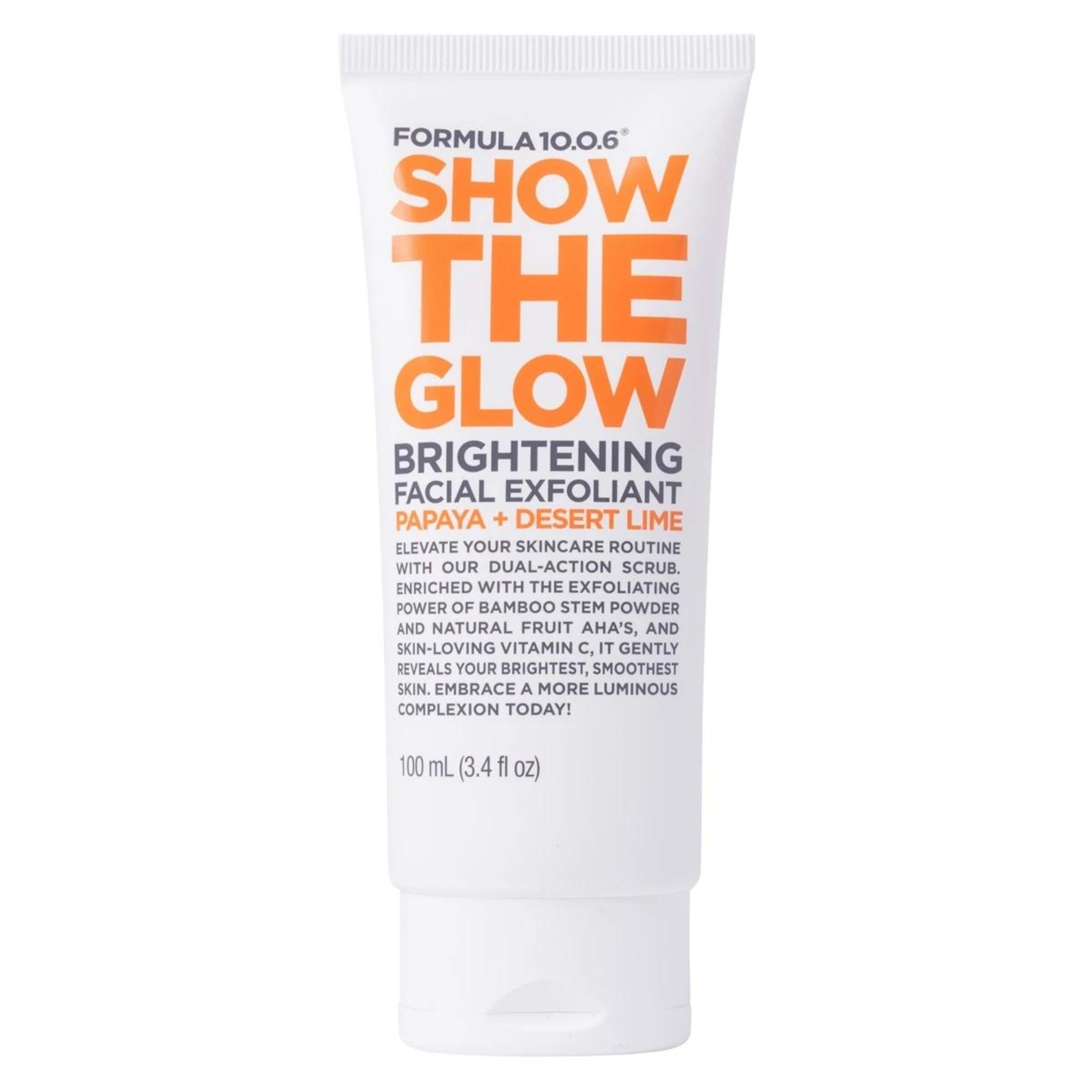 1 Formula 10.0.6 Show the Glow Brightening Facial Exfoliant 100ml - Papaya and Desert Lime, 1 of 2