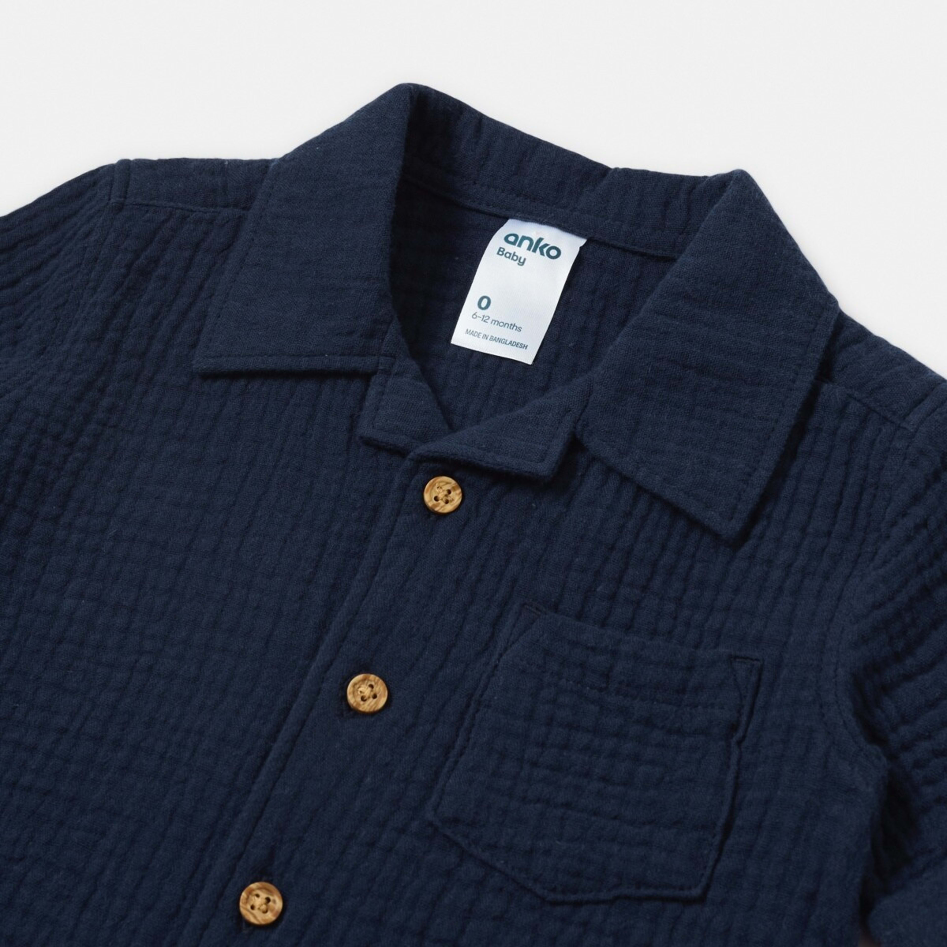 3 Woven Shirt Blu Pcoat, 3 of 3