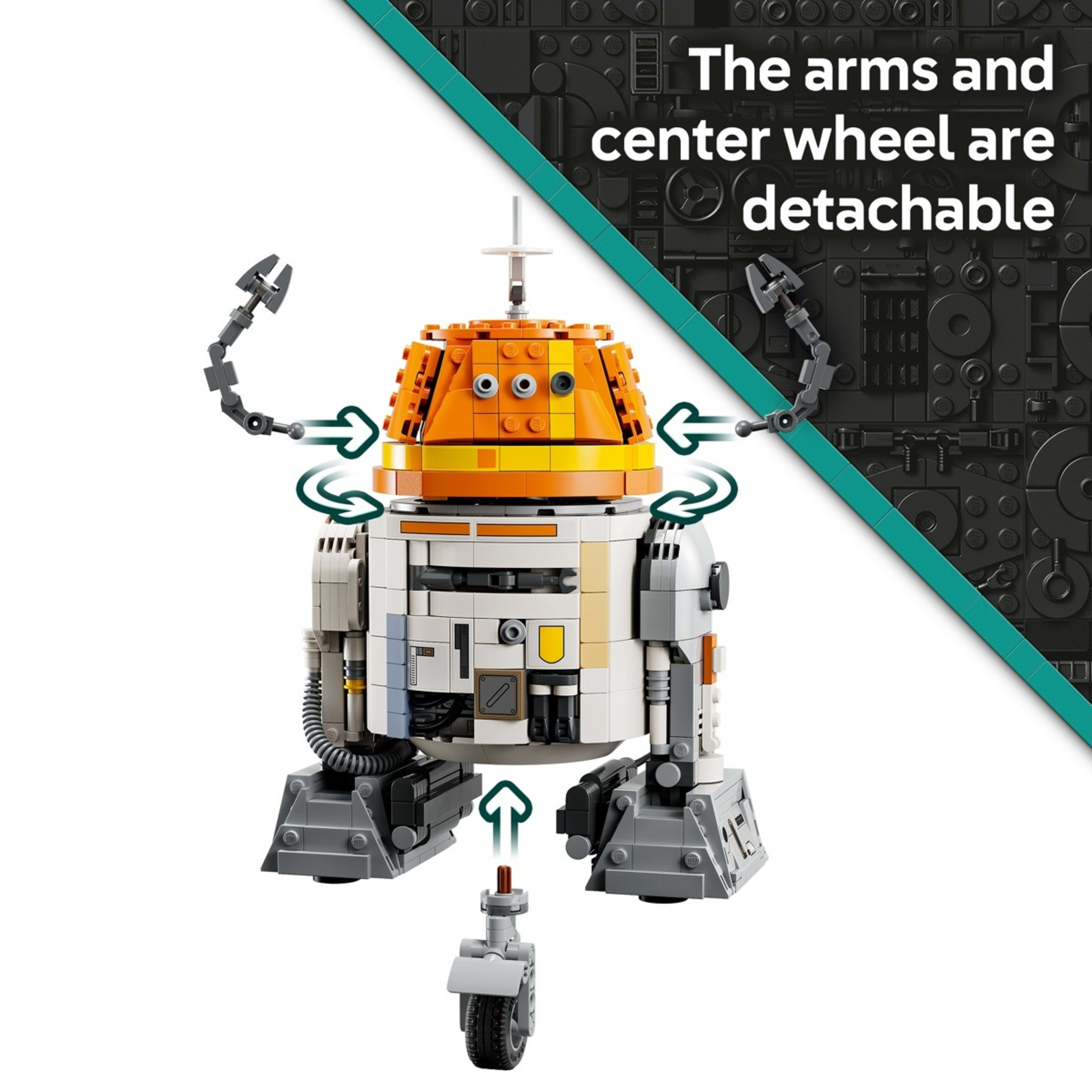 6 LEGO Star Wars Chopper (C1-10P) Astromech Droid 75416, 6 of 9