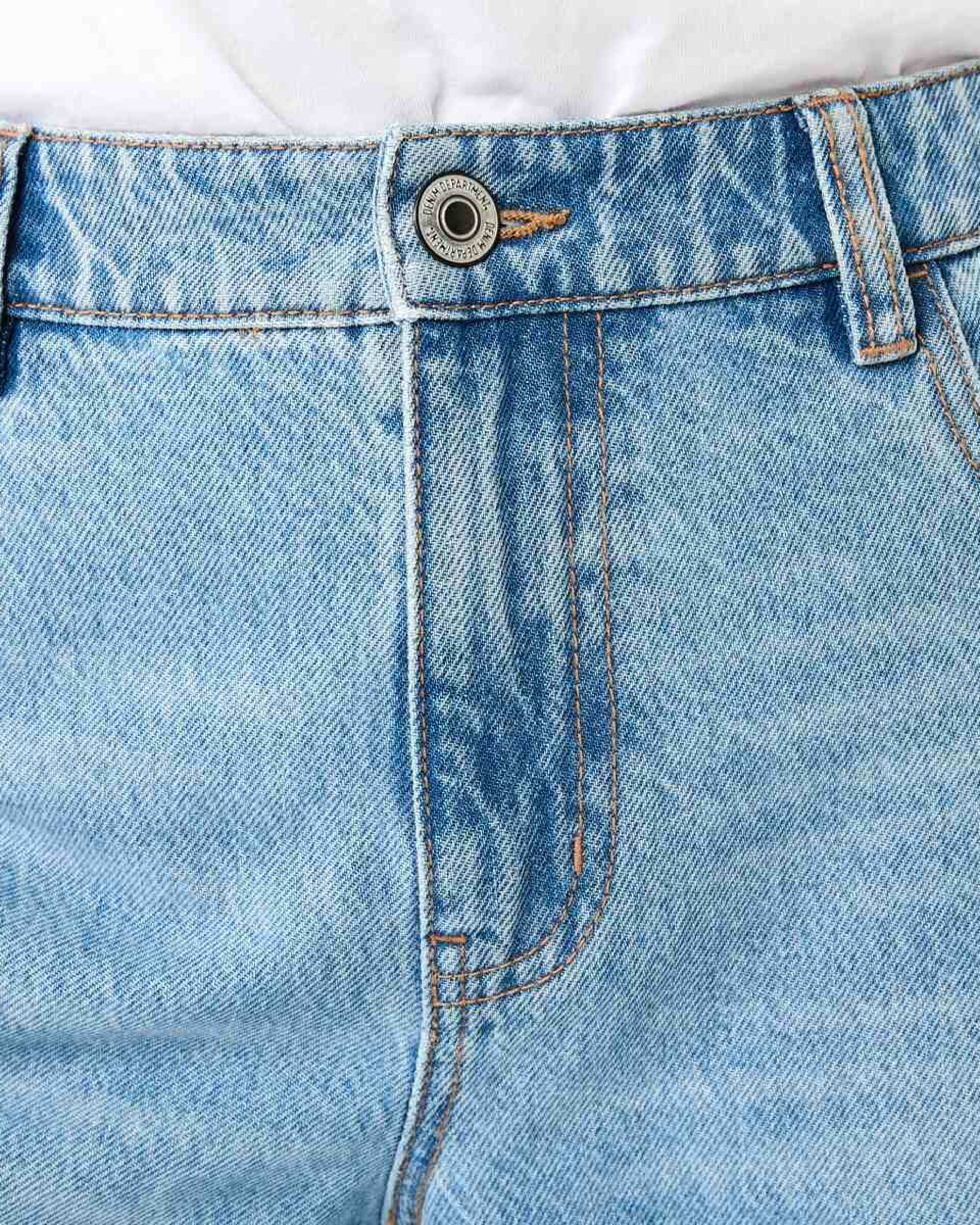 5 Wide Leg Raw Hem Jeans MID WASH, 5 of 9