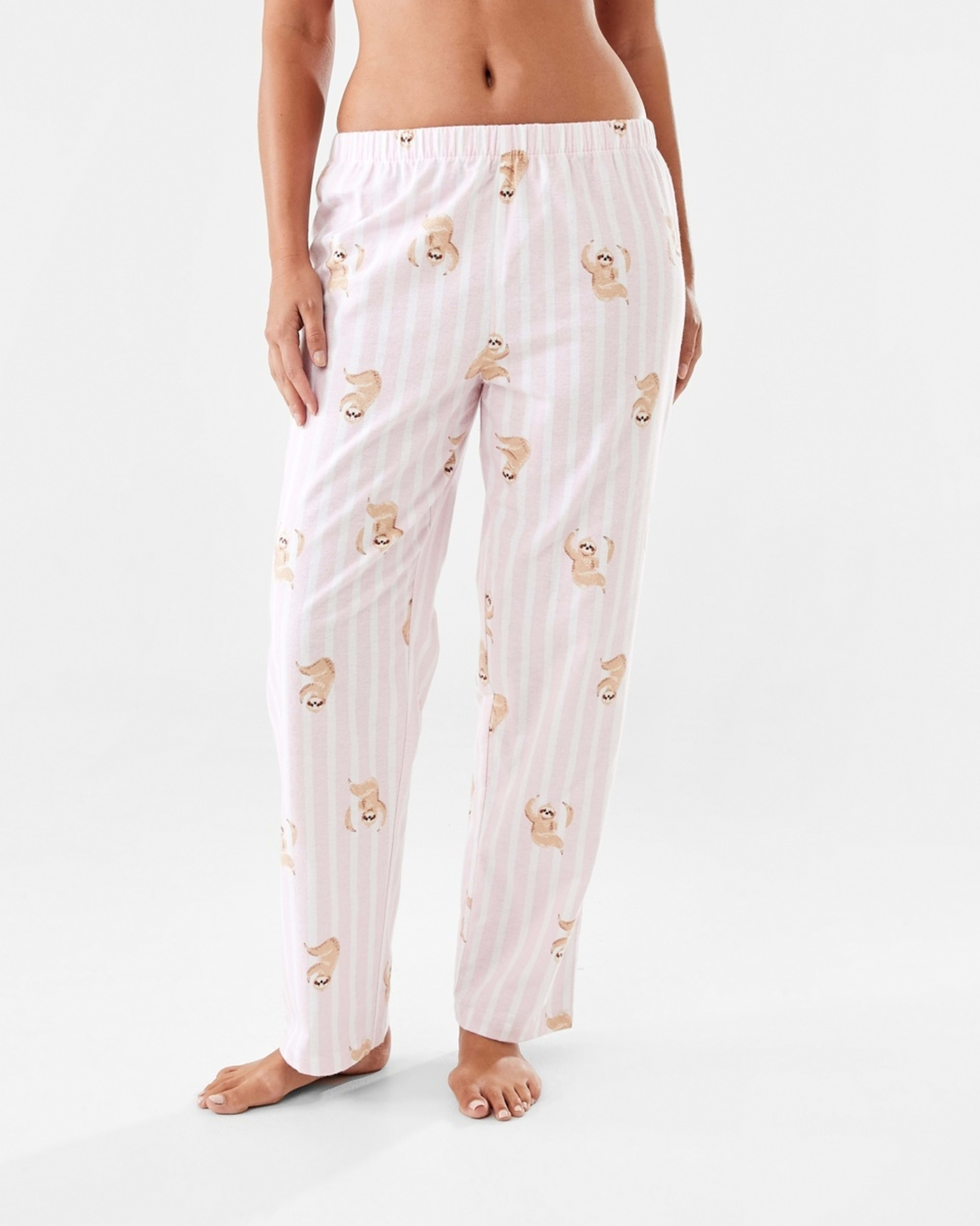 1 Printed Flannel Pants Stp Sloth, 1 of 5