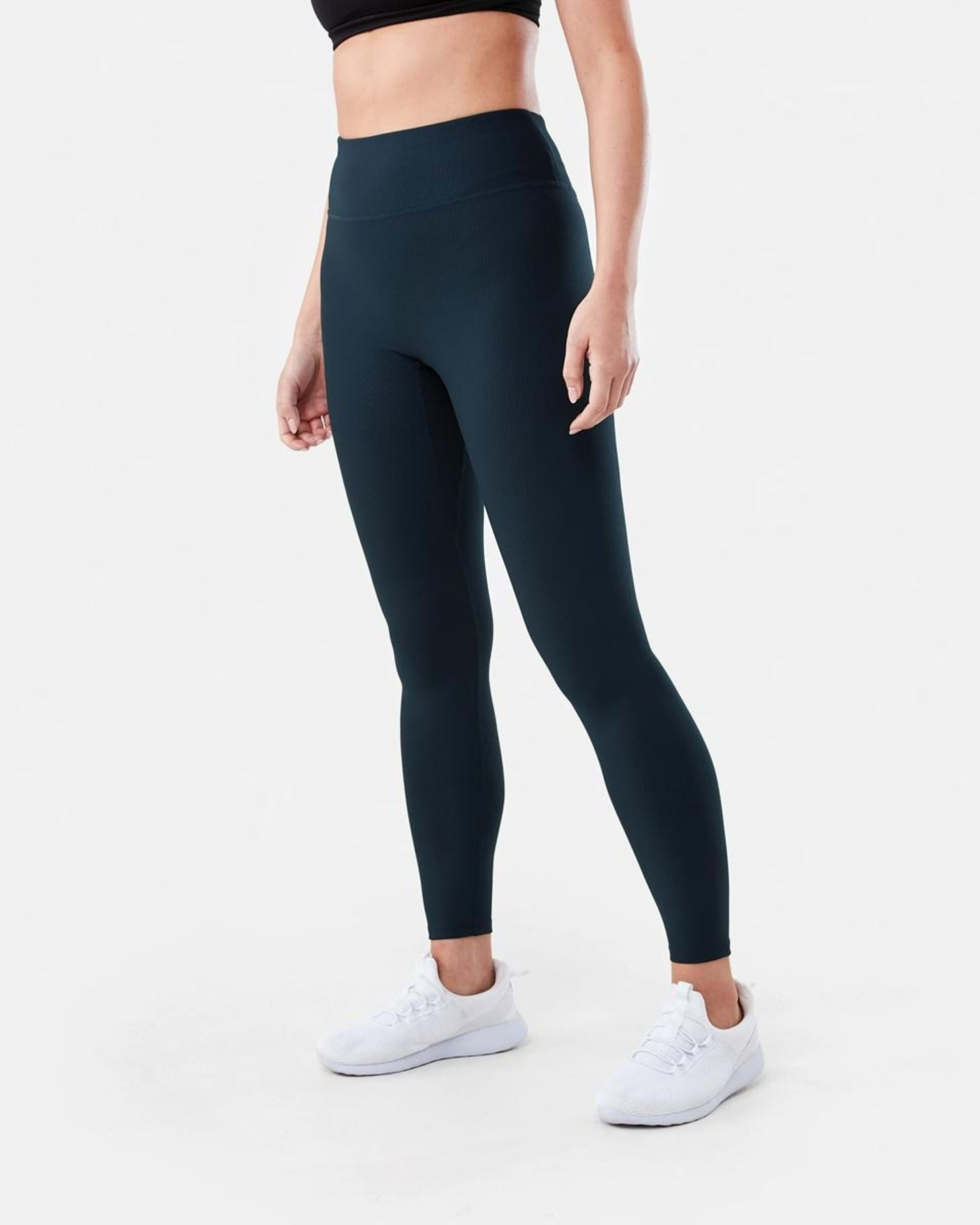 2 Active Womens Rib Leggings SHADE NAVY, 2 of 5