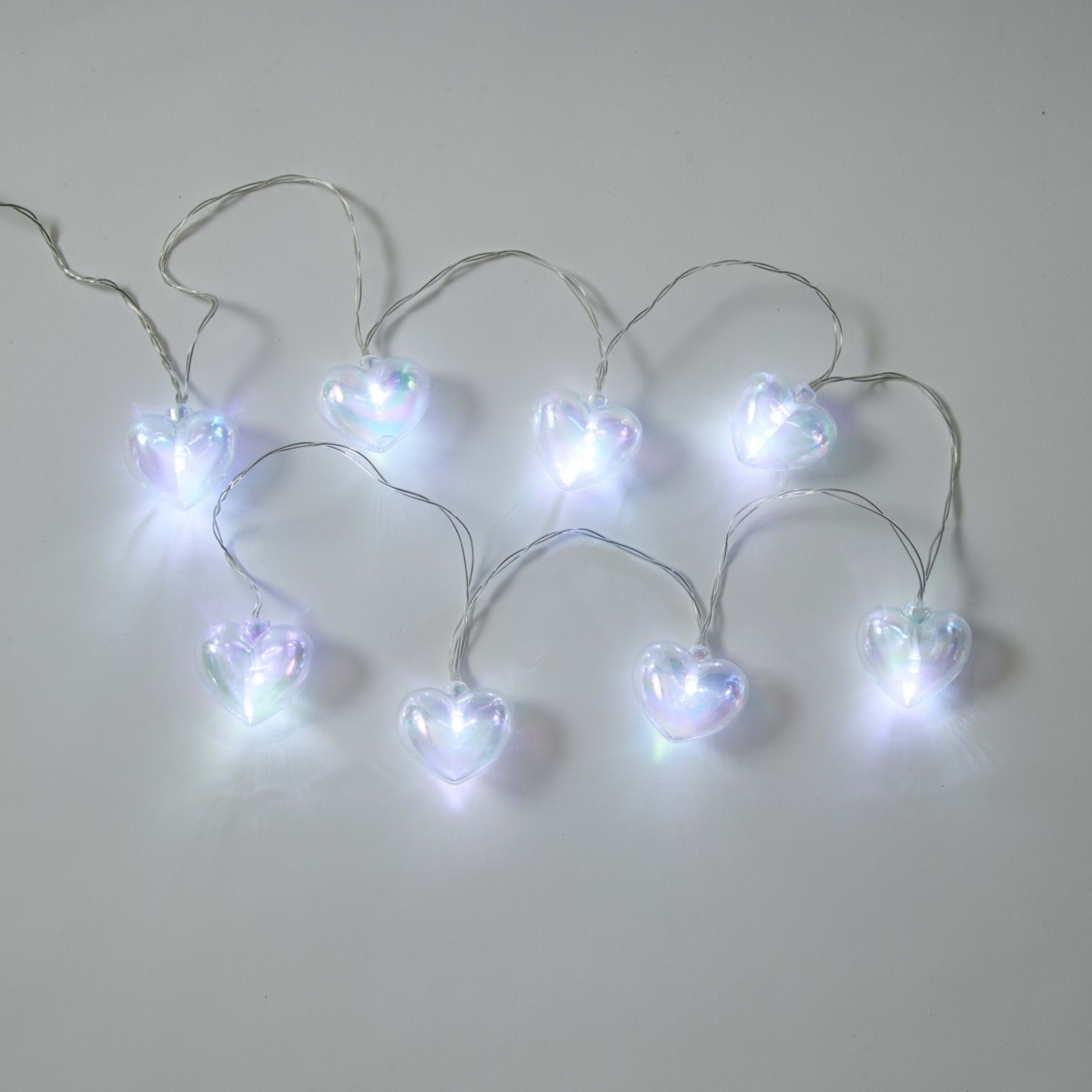 6 Iridescent Heart String Lights, 6 of 8