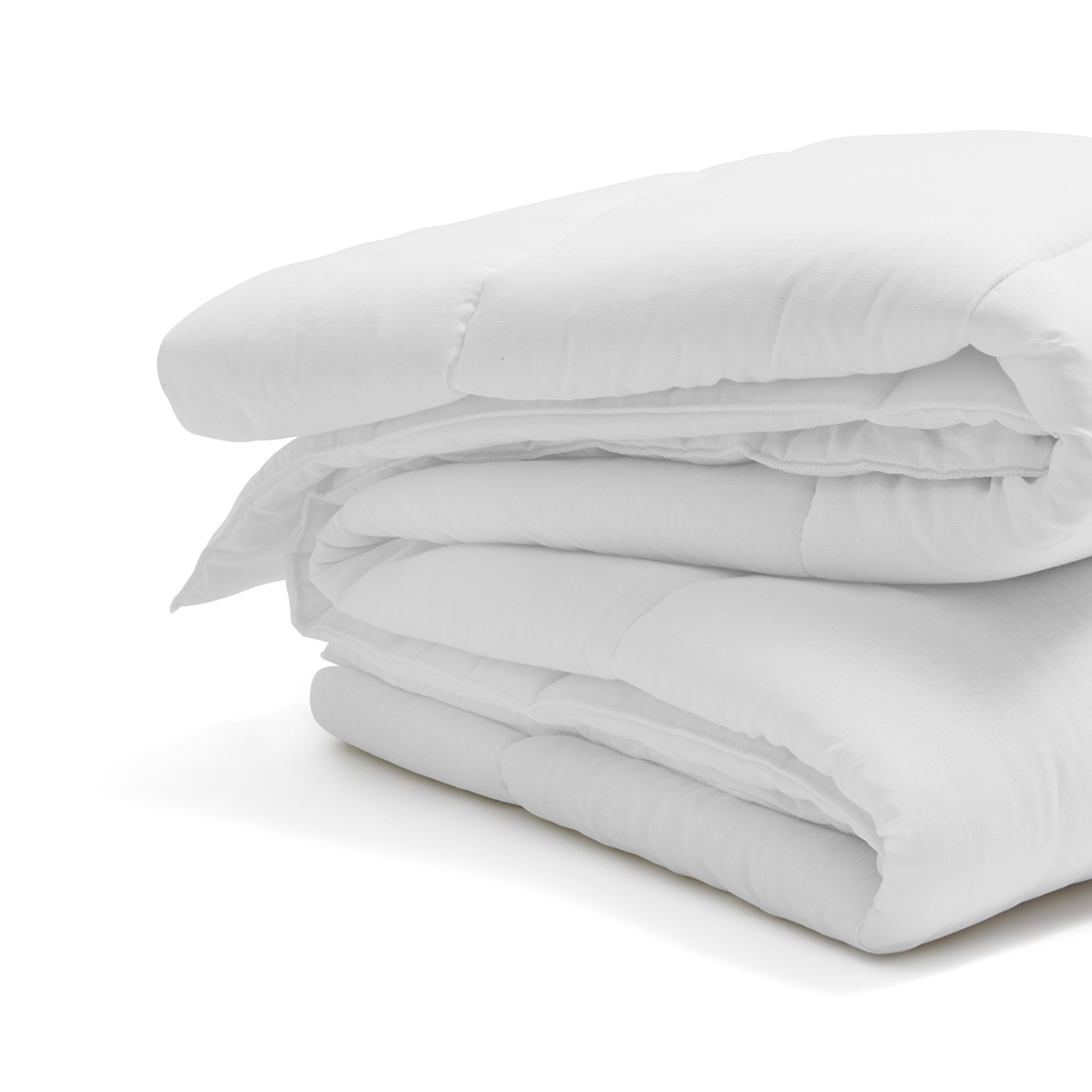 4 Medium Warmth All Seasons Quilt - King Bed, White, 4 of 6