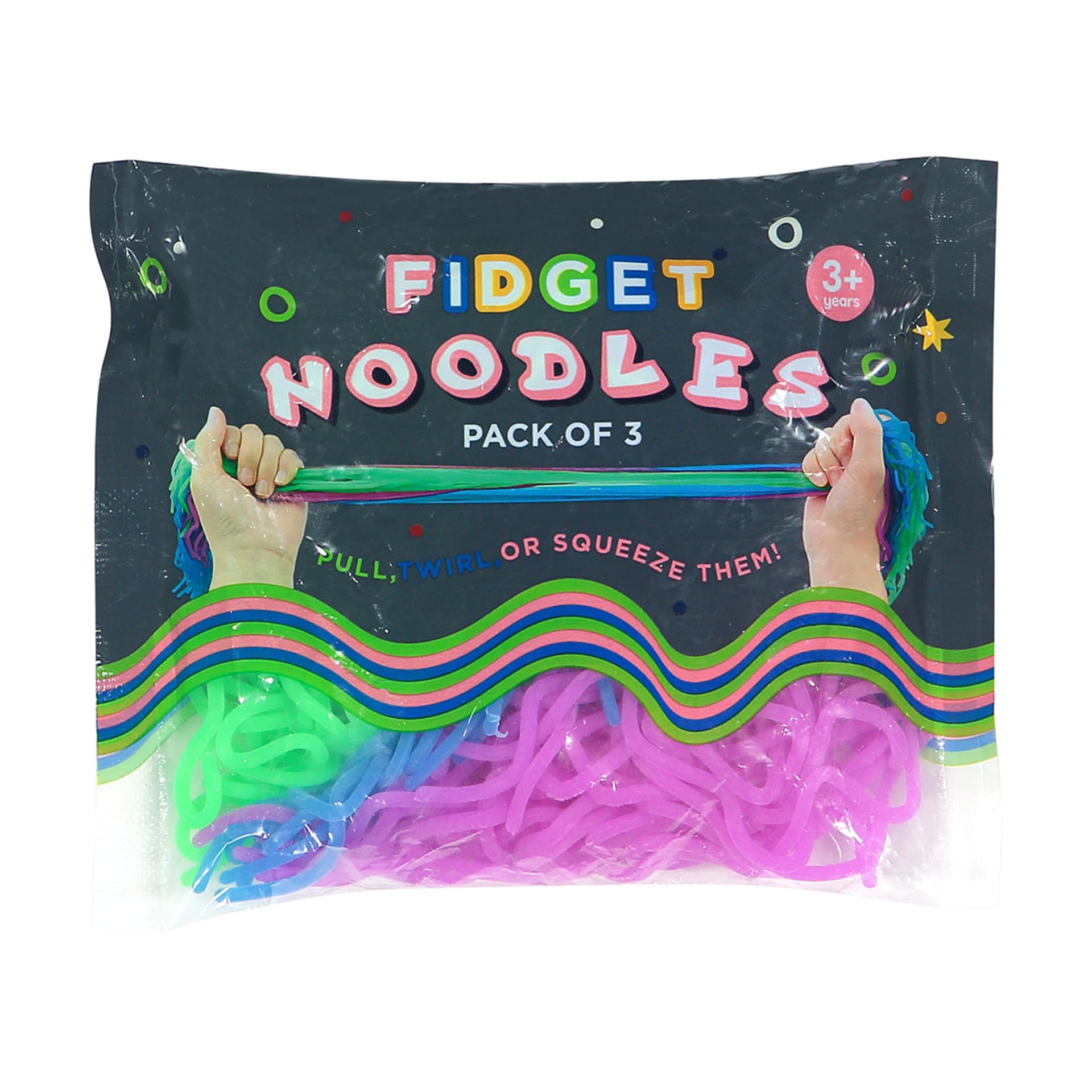 3 Pack Fidget Noodles Kmart