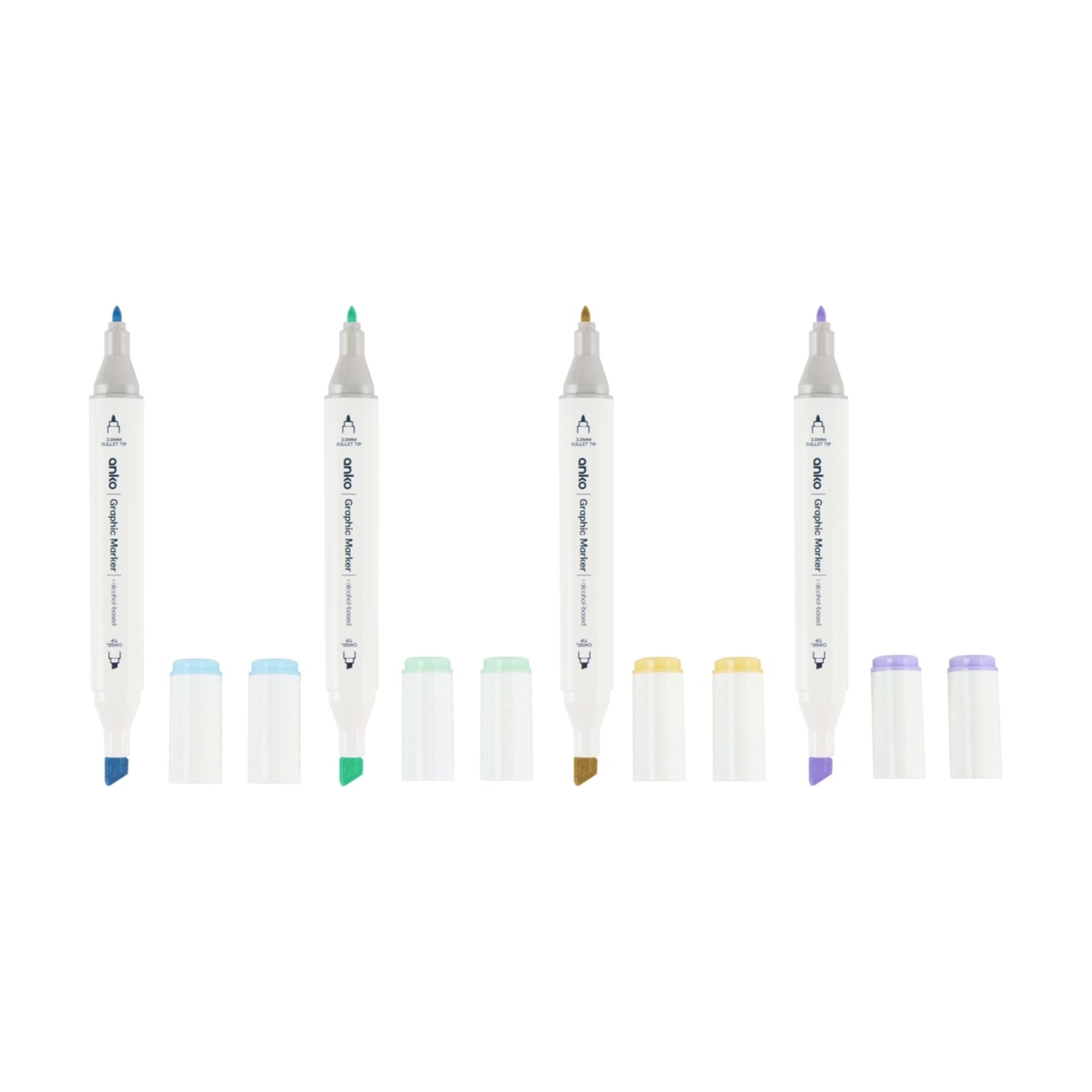 5 12 Pack Dual Tip Graphic Markers - Pastel, 5 of 8