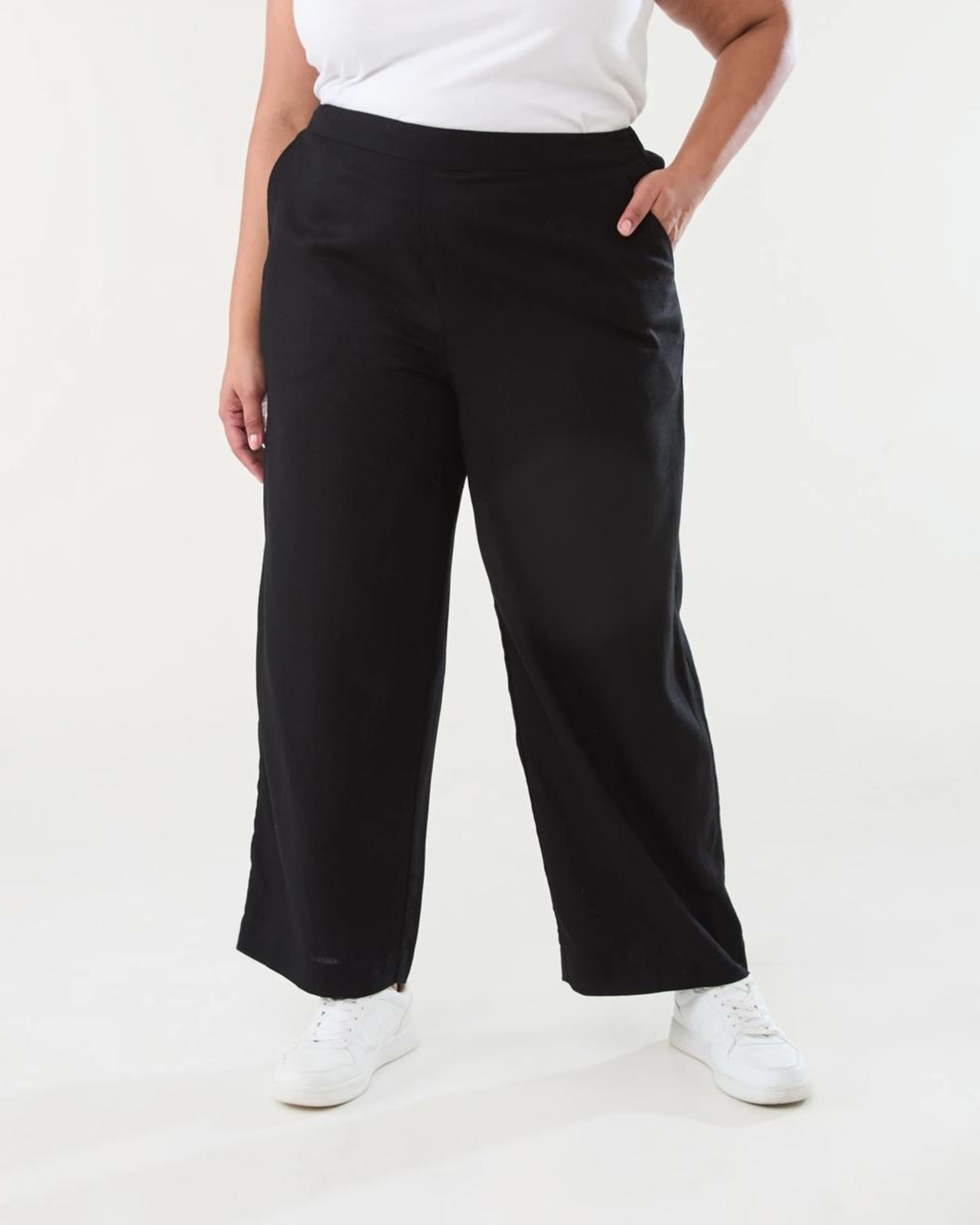 1 Curve Straight Leg Pants BLACK