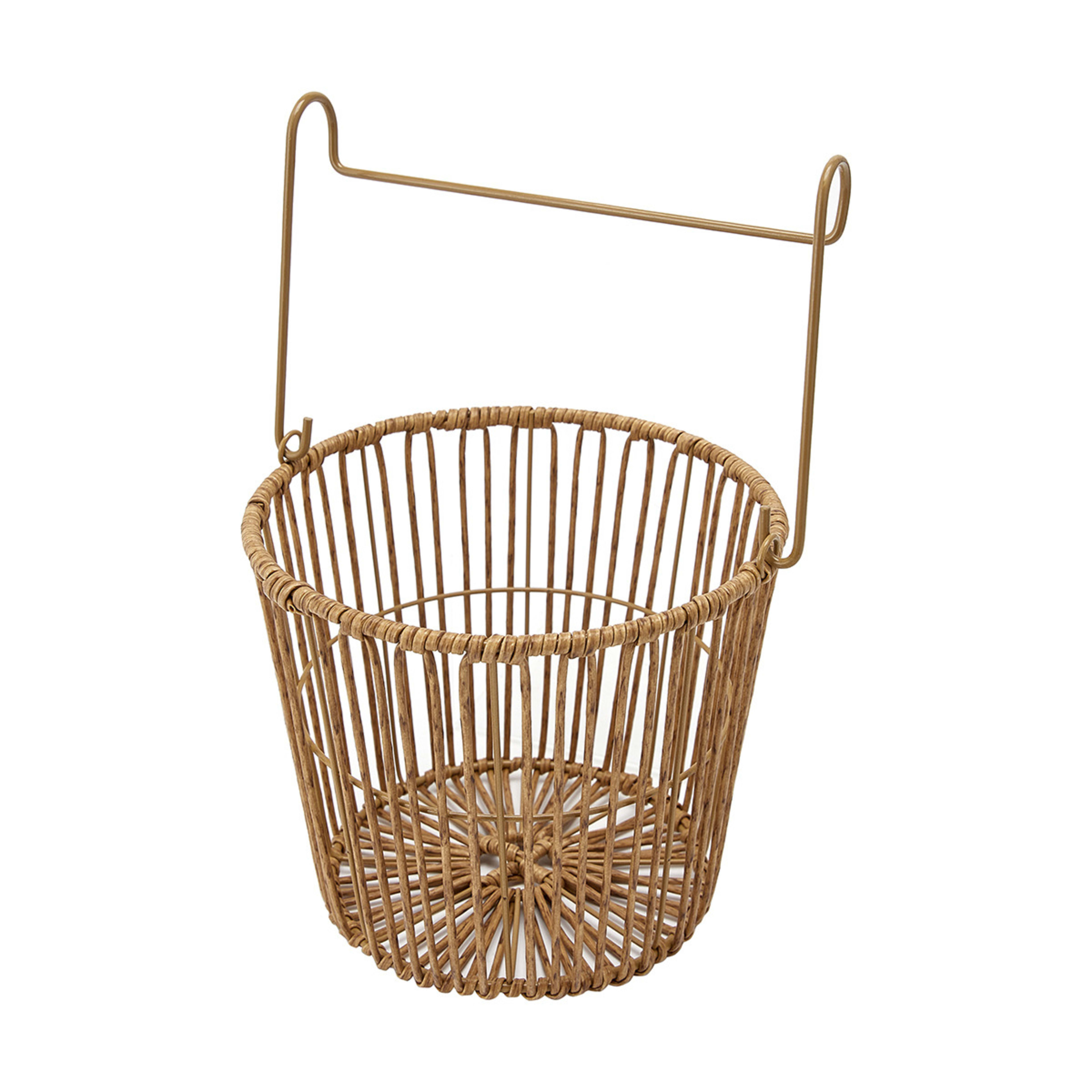 Rattan Look Peg Basket Brown Kmart