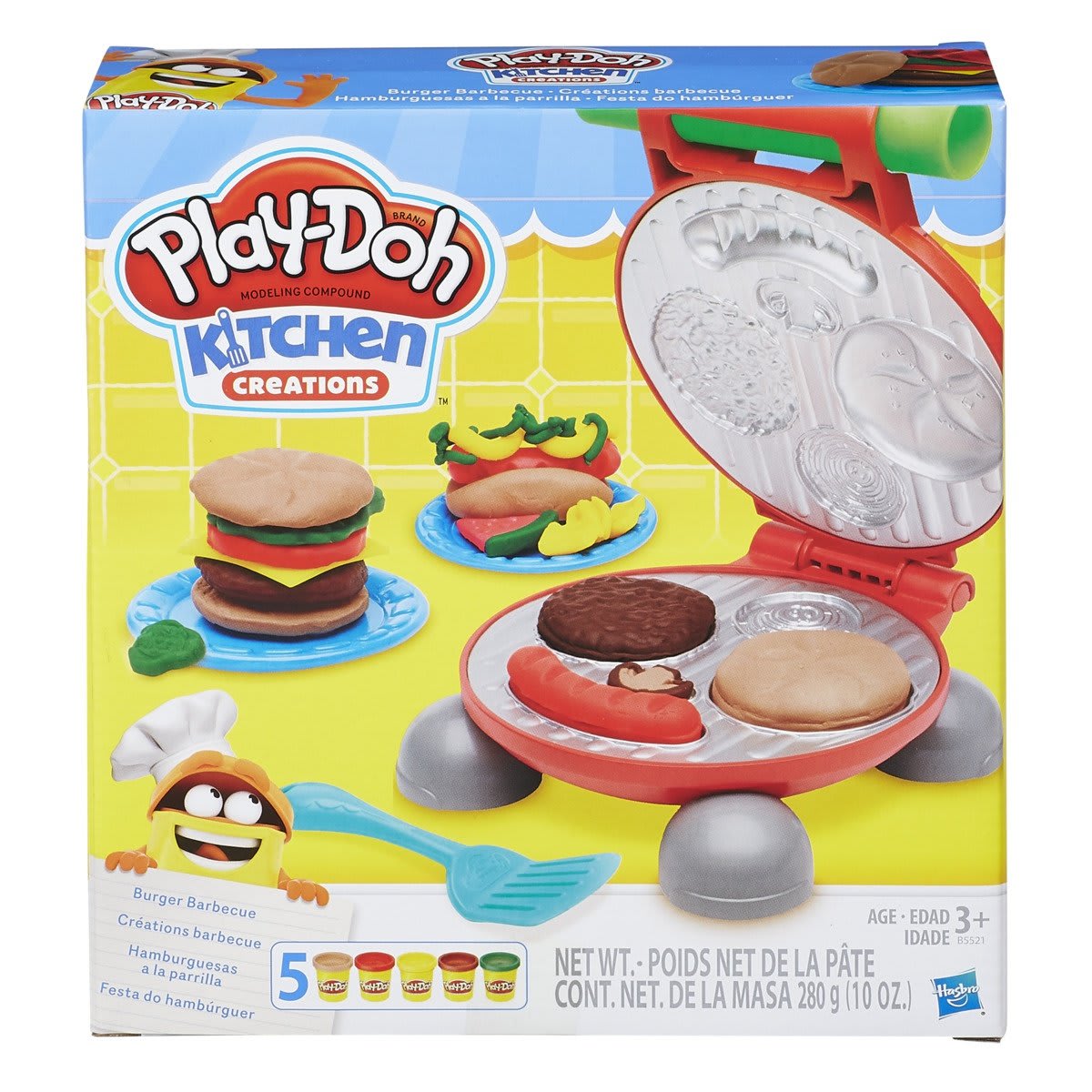 Play Doh Kitchen Burger Barbeque Creations Playset Kmart