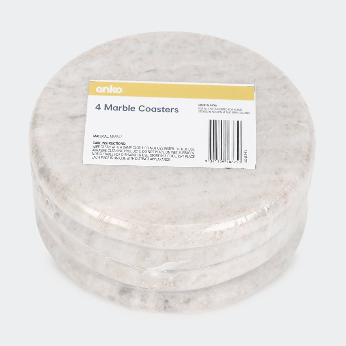 4 Pack Marble Coasters Kmart