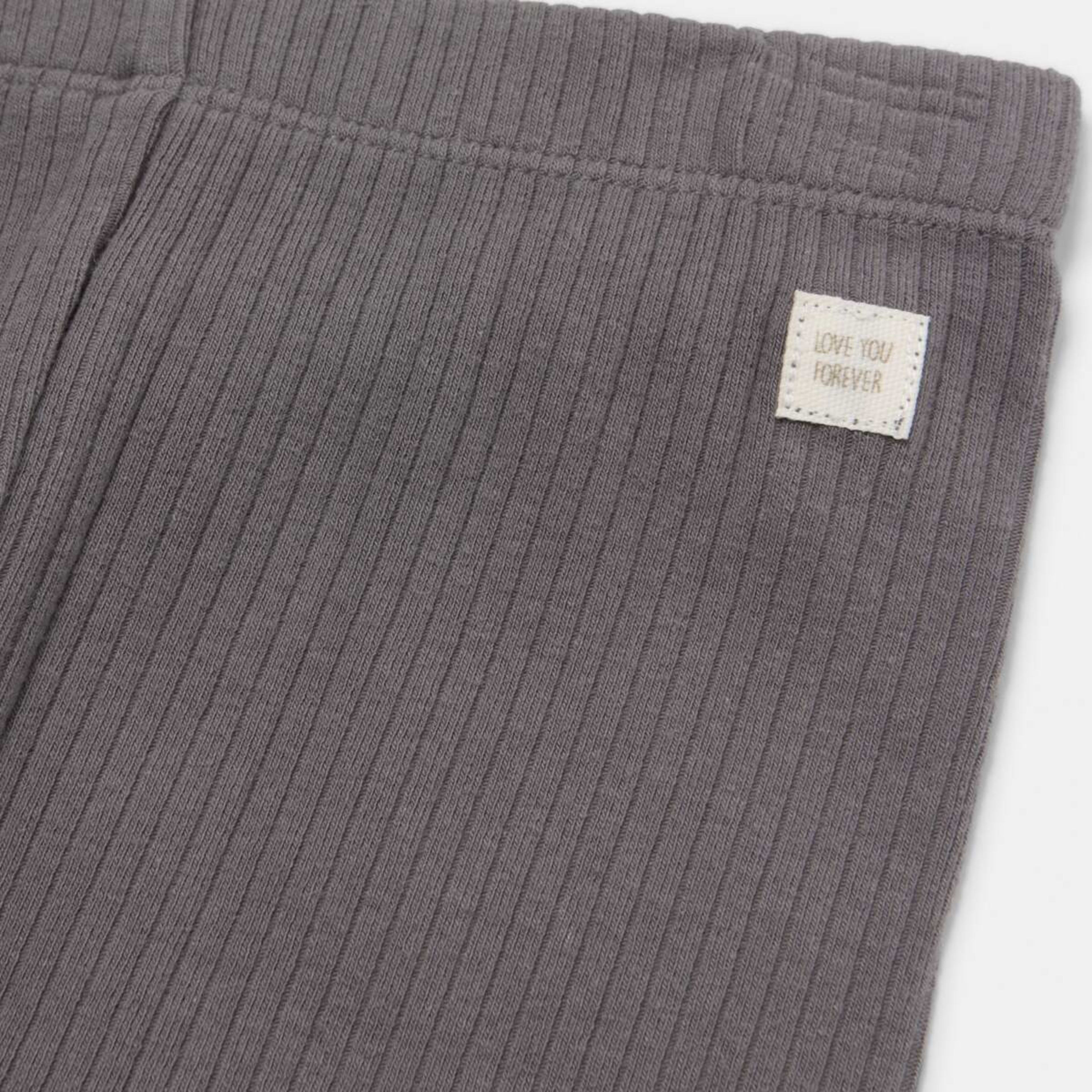 6 3 Pack Rib Leggings Green Grey 3pk, 6 of 8