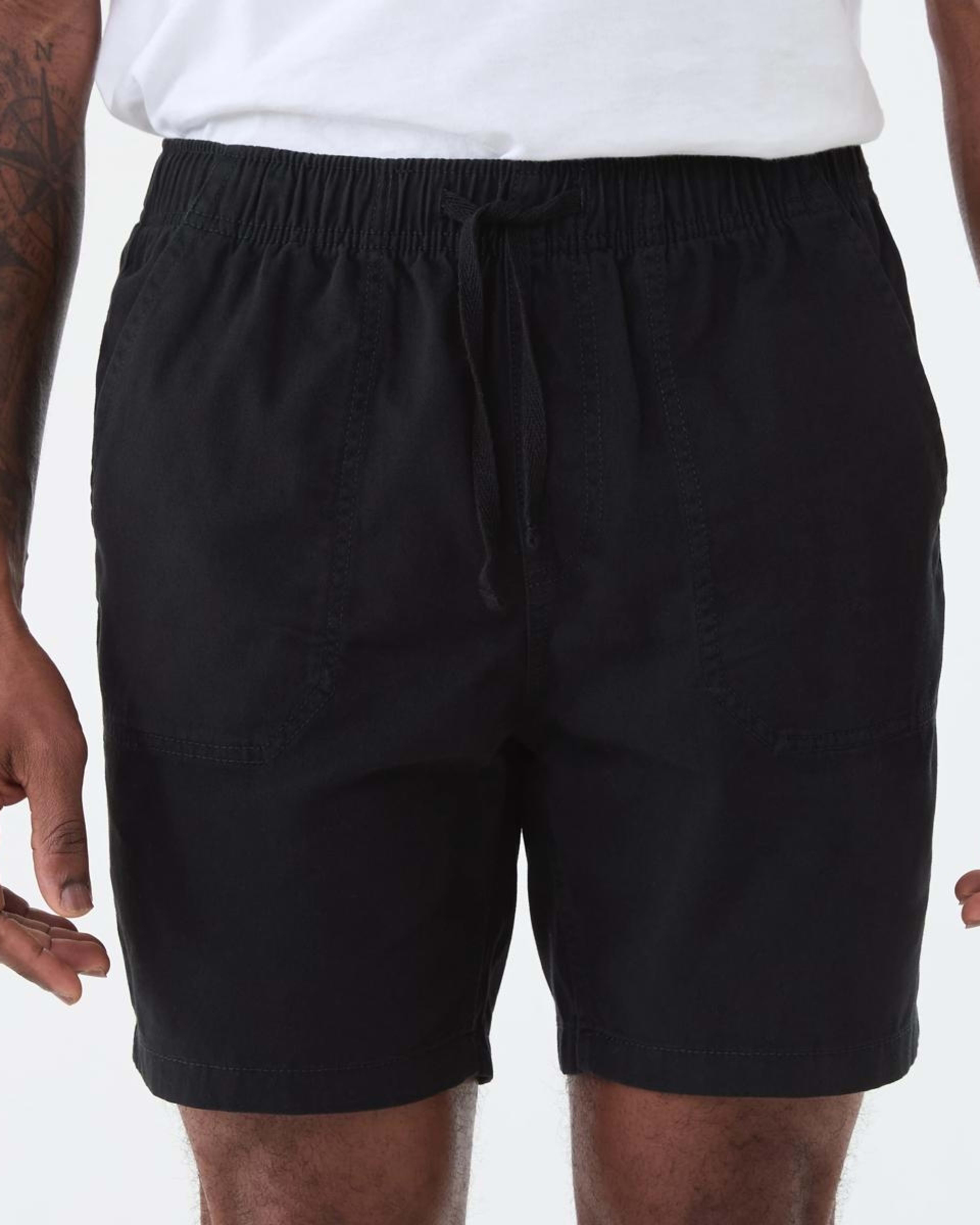 1 Washed Volley Shorts BLACK, 1 of 6