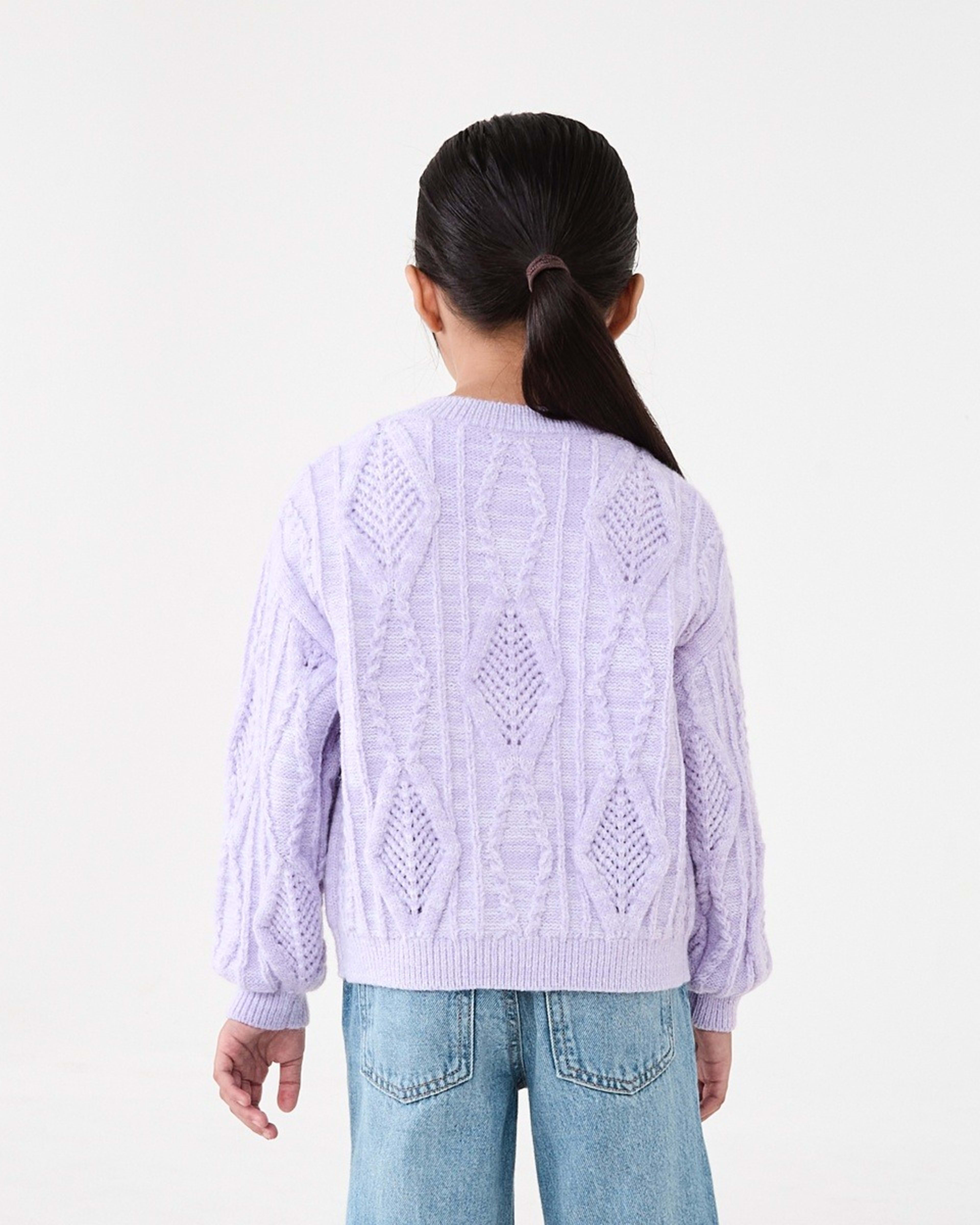 3 Oversized Cardigan Pst Purple, 3 of 9