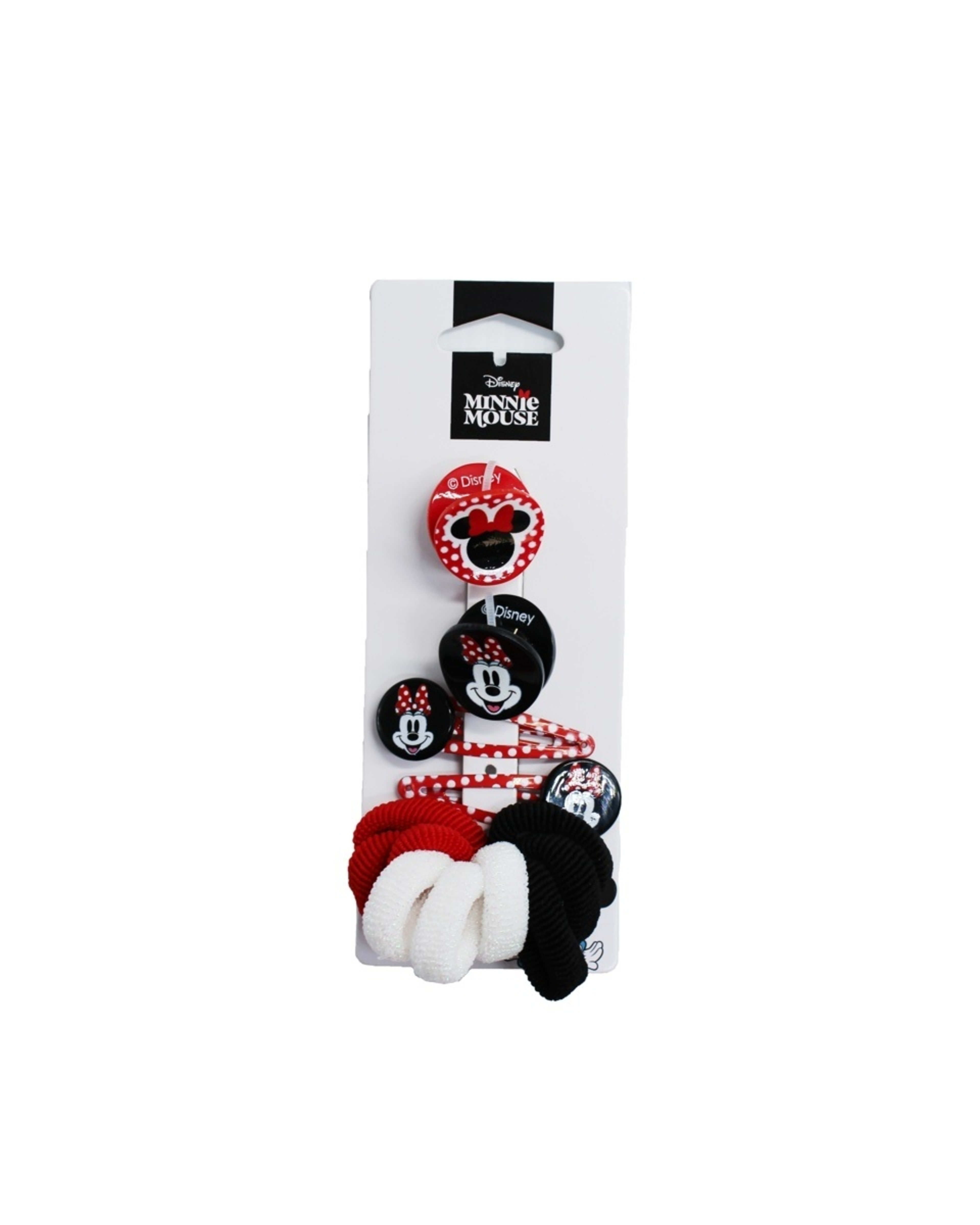1 Disney Minnie Mouse License Hair Accessory Set - Red, Black and White Minnie, 1 of 4