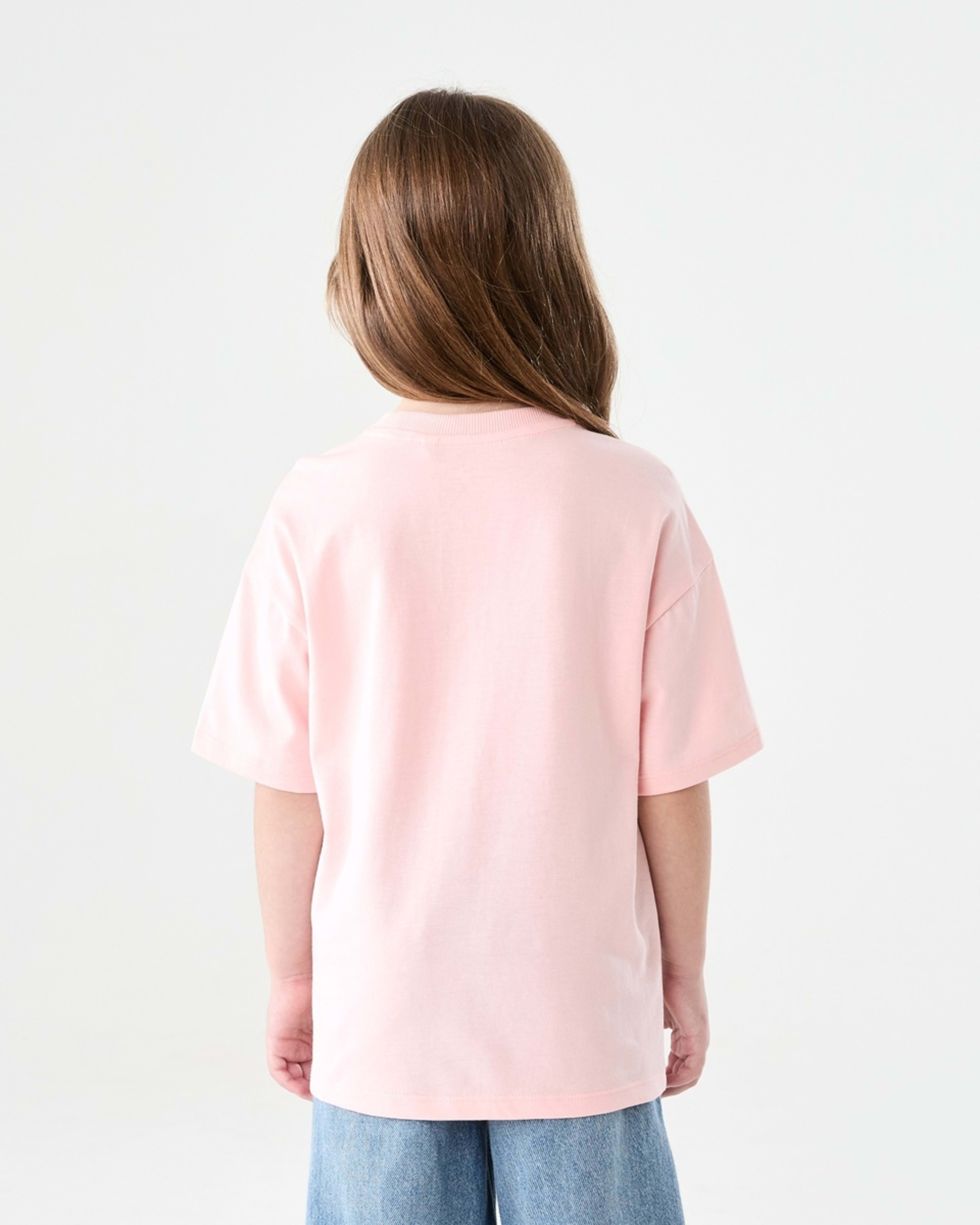 2 Short Sleeve Oversized Print T-shirt SUNSHINE STATE OF MIND PEACH, 2 of 6
