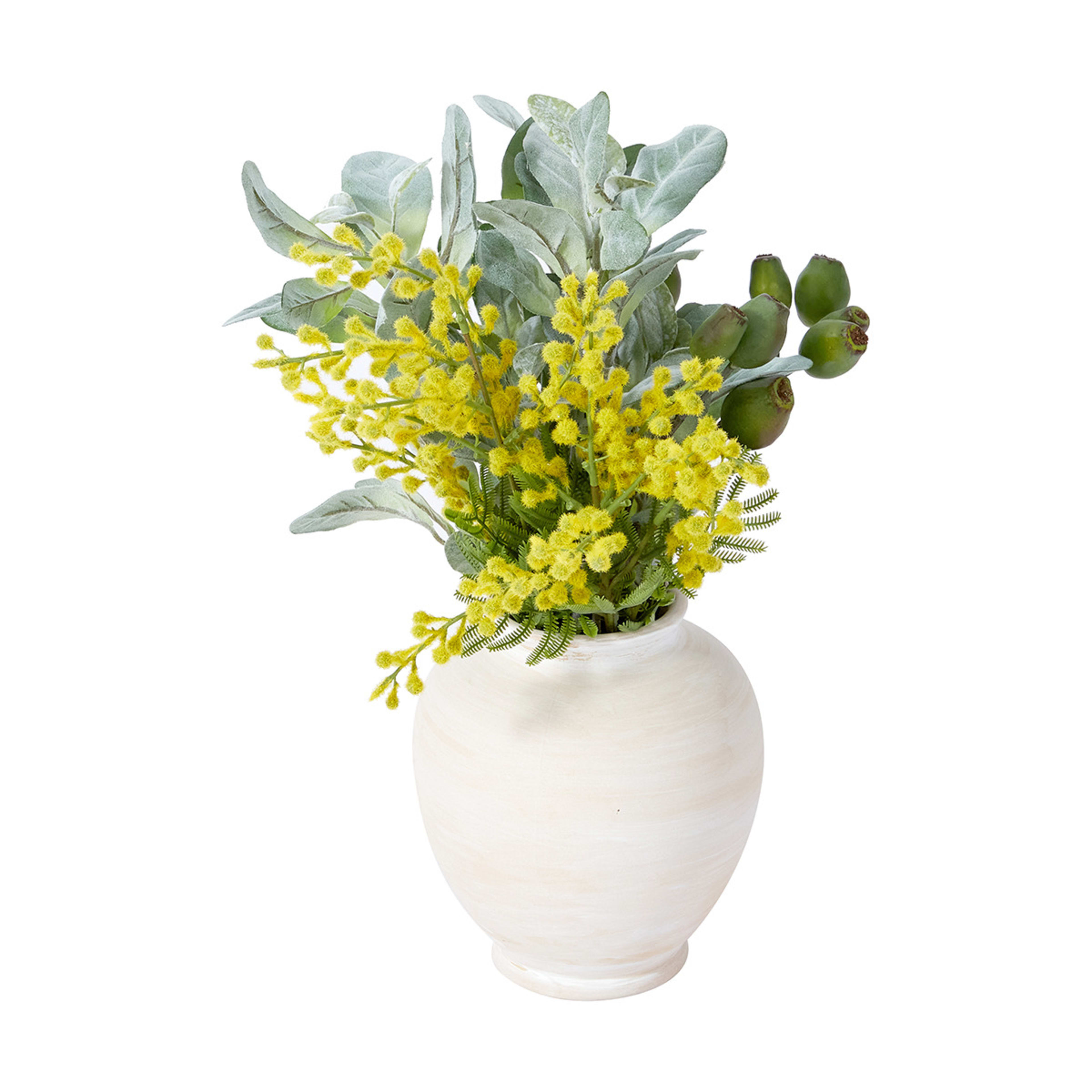 Artificial Wattle in Vase Kmart