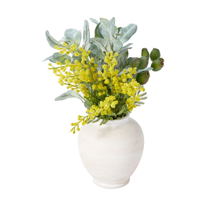 Artificial Wattle in Vase Kmart