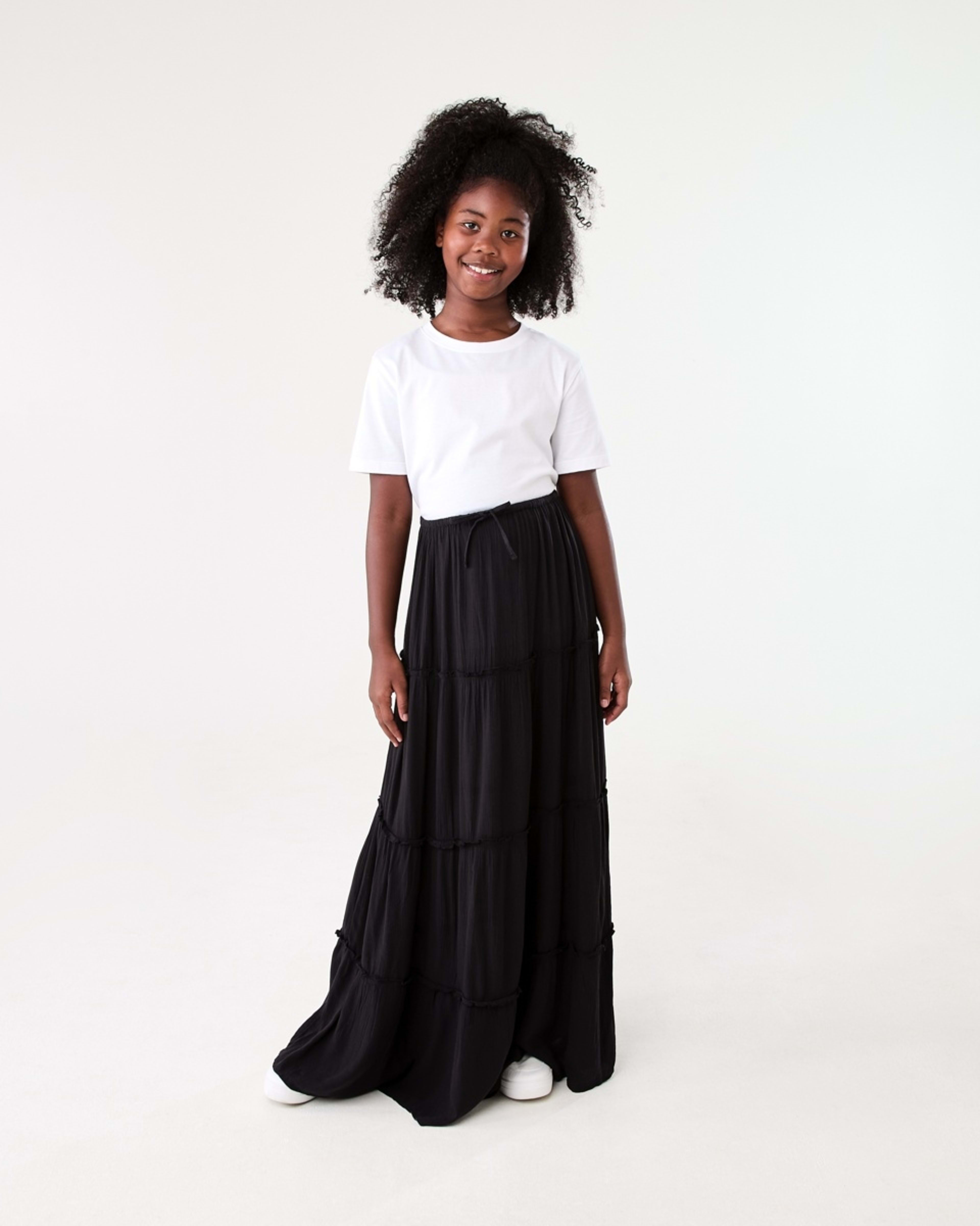 5 Tiered Skirt BLACK, 5 of 6