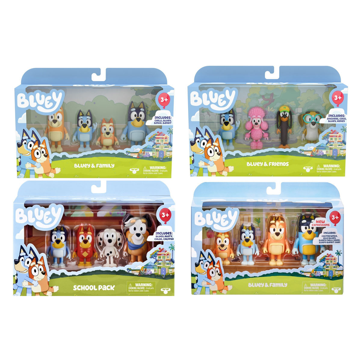 Bluey S5 4 Pack Figure - Assorted - Kmart