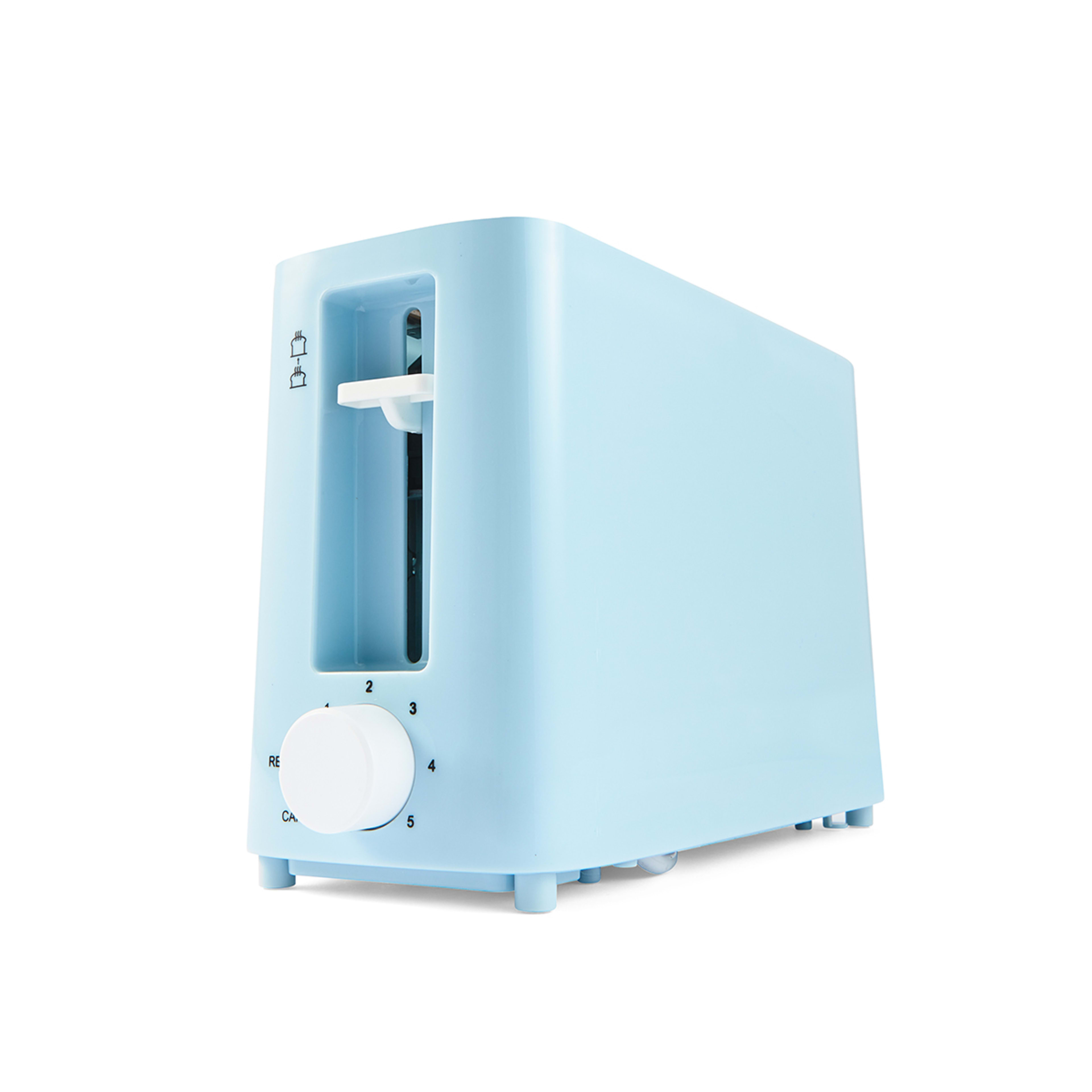 2 Mini Single Toaster - Blue, 2 of 8