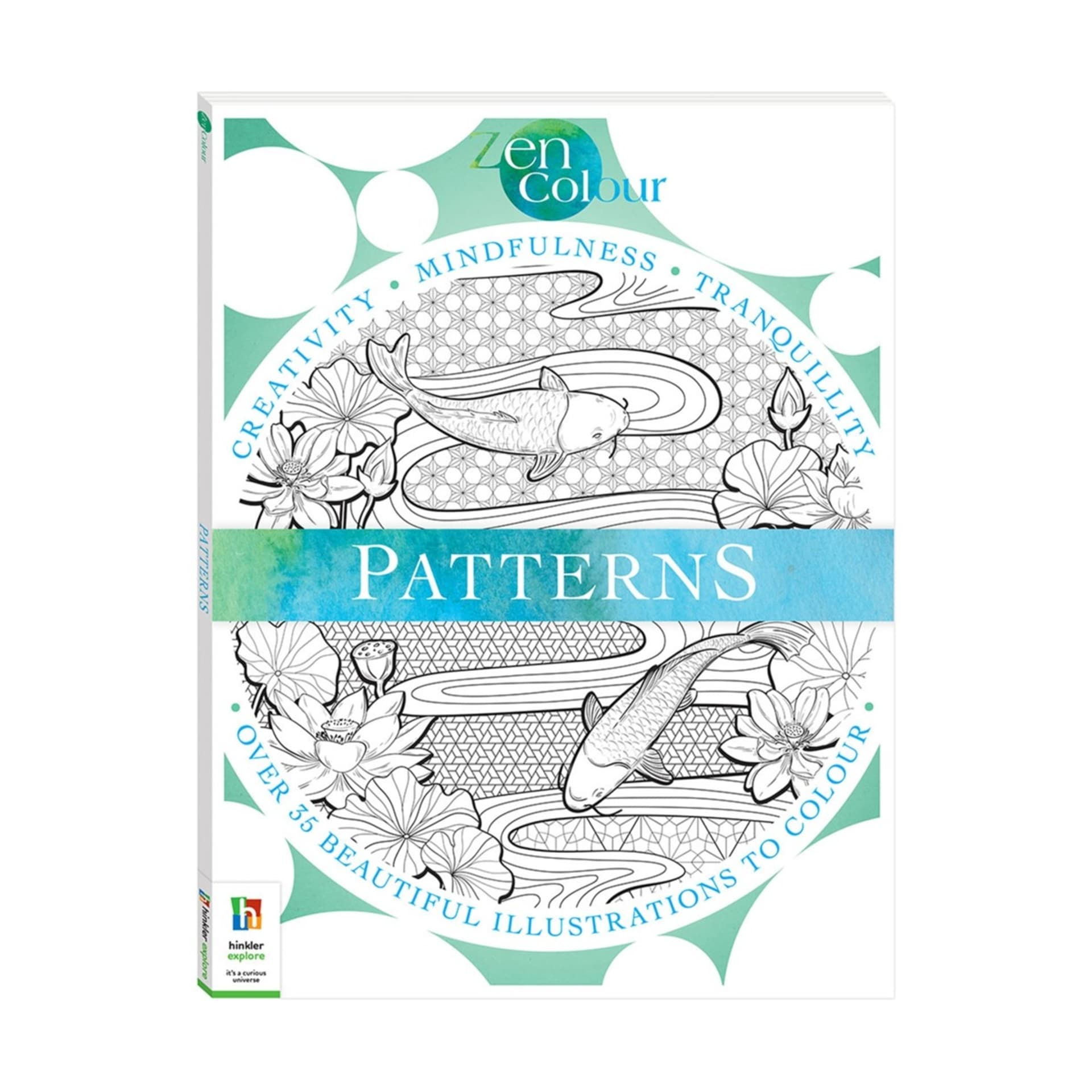 Zen Colour Patterns Colouring Book Kmart